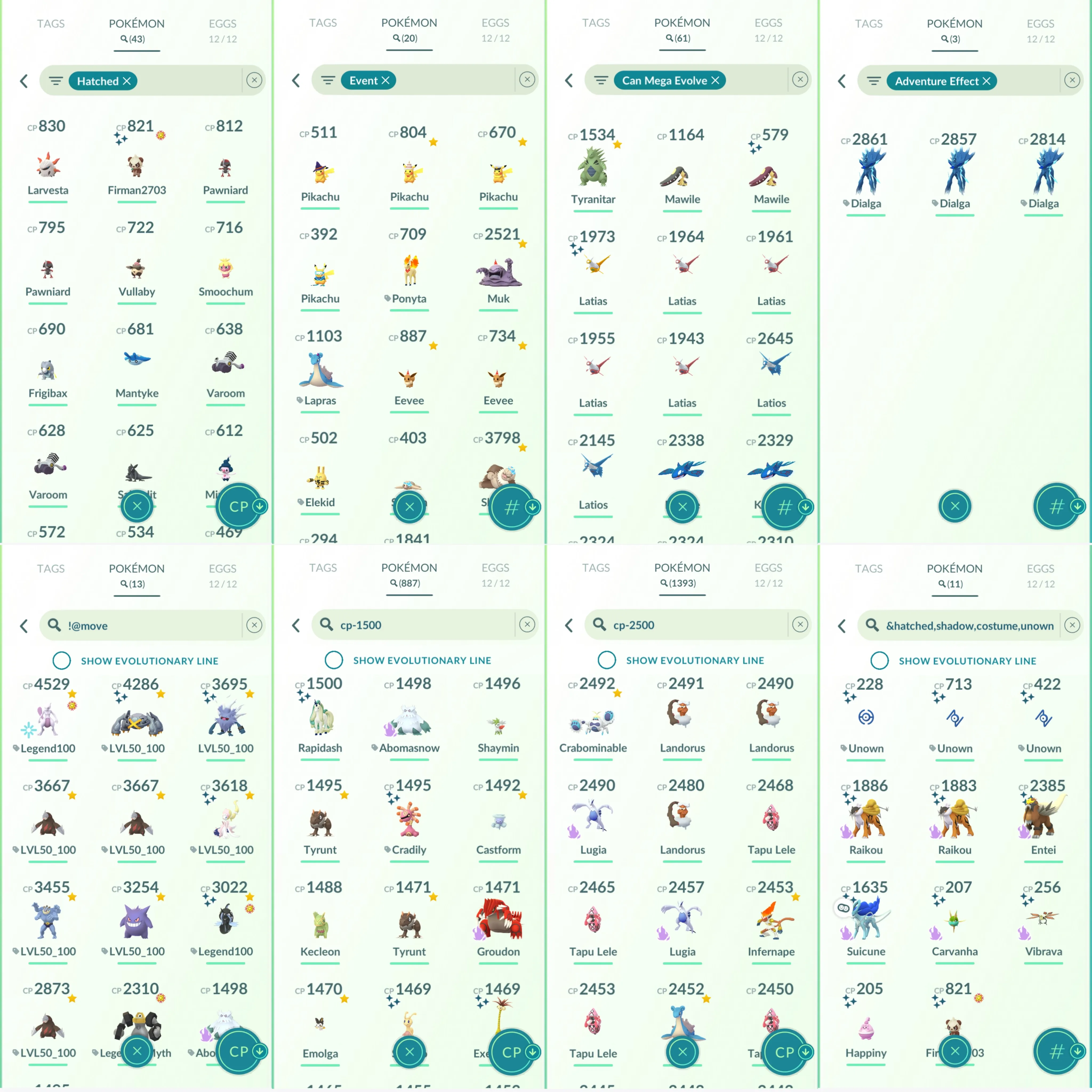 1467 LV46 Dialga Roar of Time Mewtwo100 Legends100 x9 Shundo Uxie Shundo Tapu Fini Mega Groudon100 Shundo: metagross, salamence