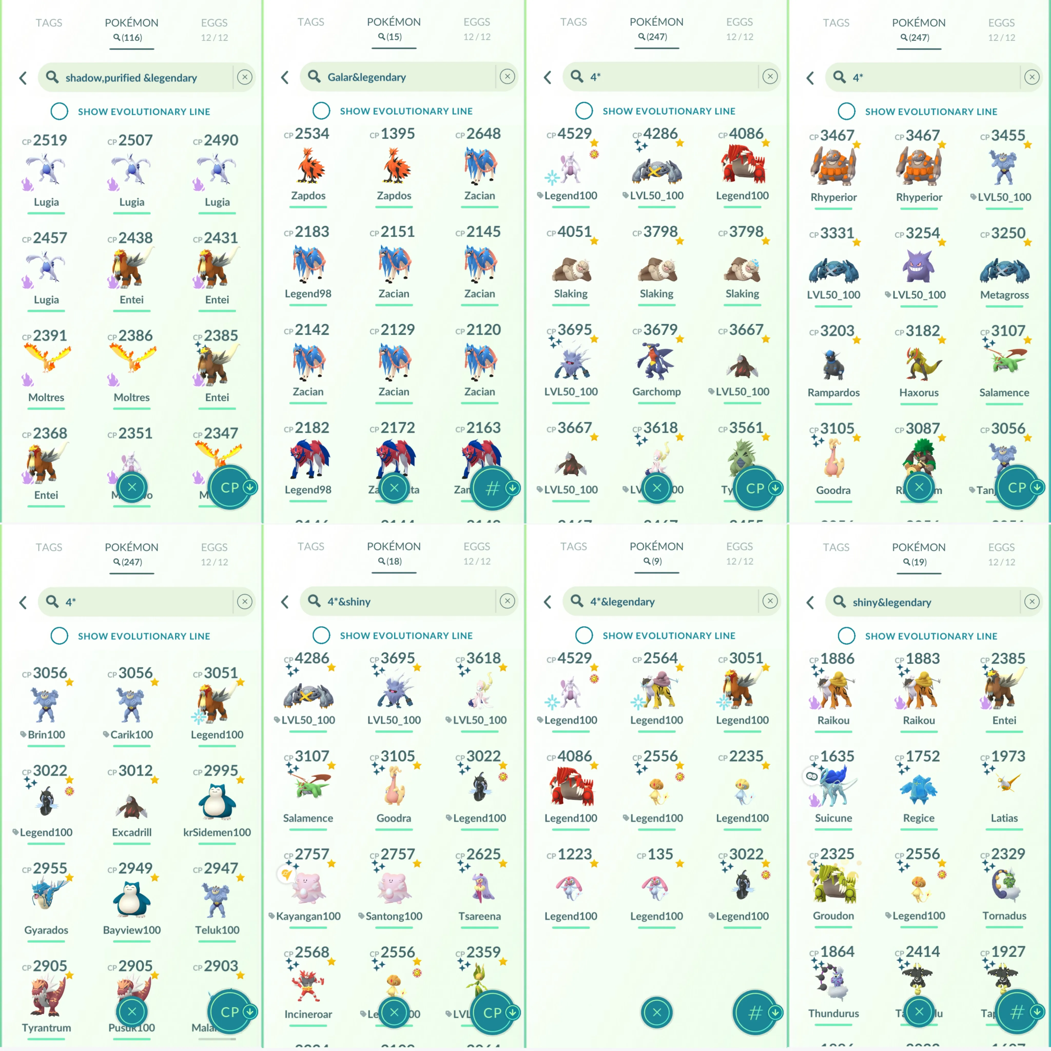 1467 LV46 Dialga Roar of Time Mewtwo100 Legends100 x9 Shundo Uxie Shundo Tapu Fini Mega Groudon100 Shundo: metagross, salamence