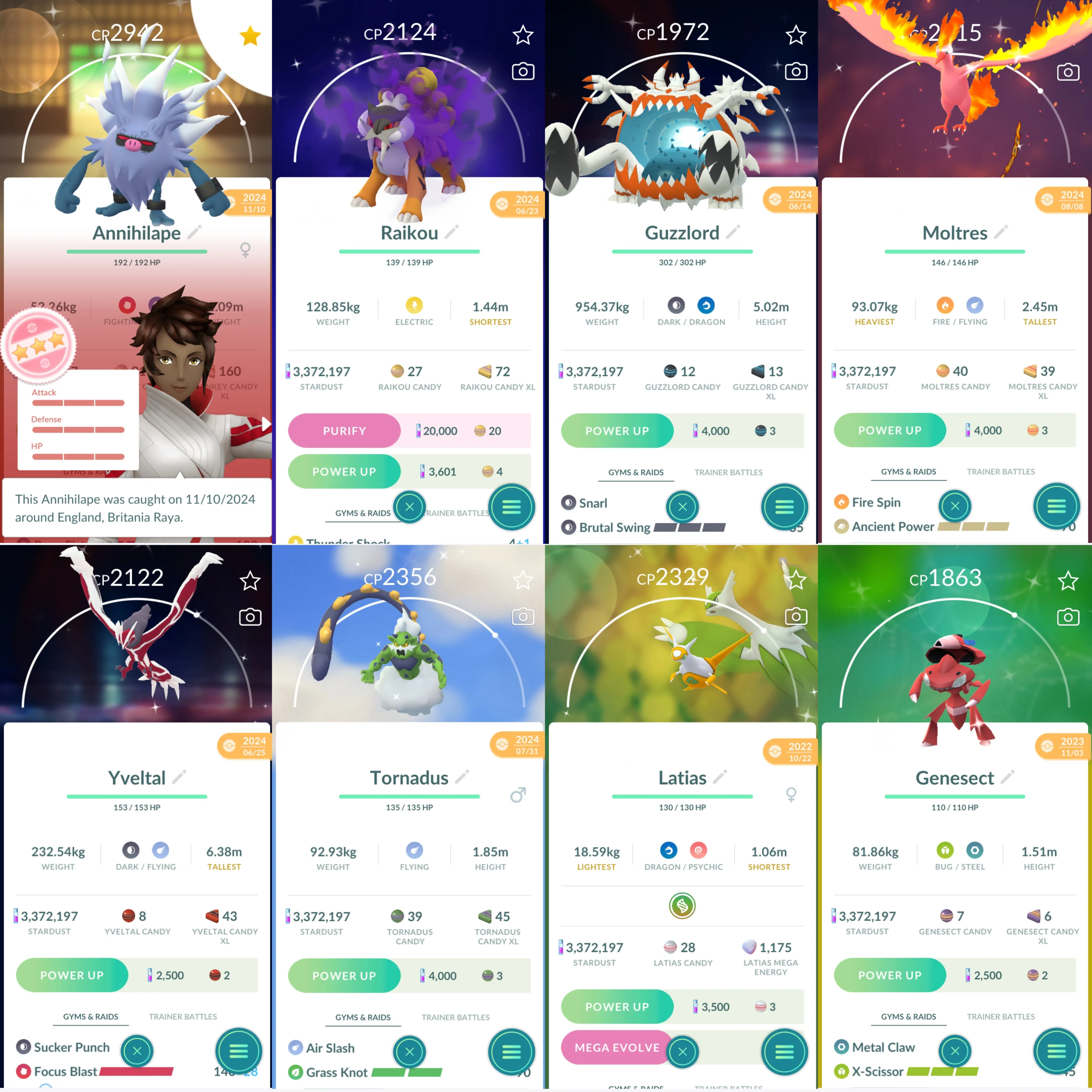 1469 LV42 Mega Diancie Mega Rayquaza Ho-Oh100 Legends100 x4 Shiny: mega Lucario, mega latias, genesect, darkrai, giratina
