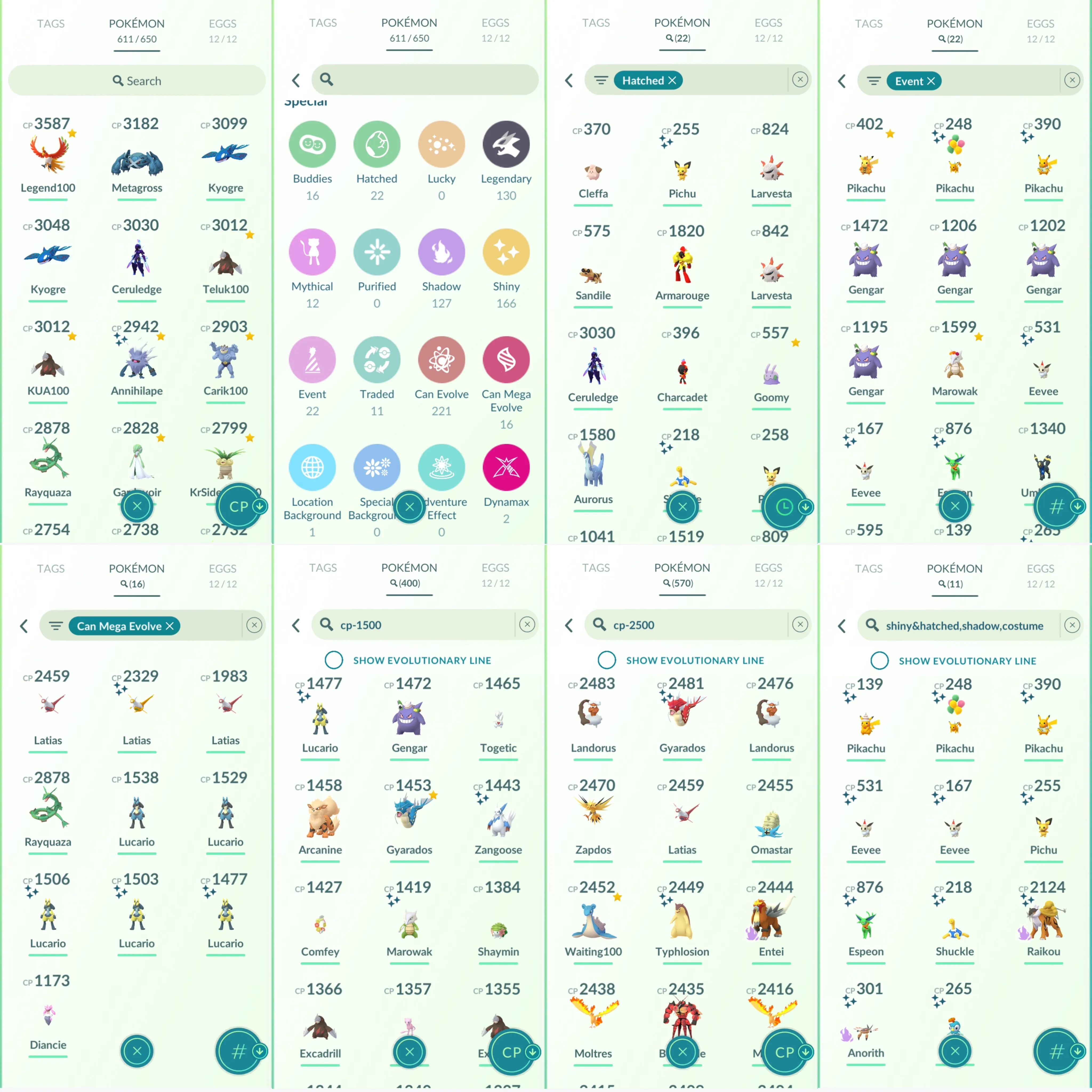 1469 LV42 Mega Diancie Mega Rayquaza Ho-Oh100 Legends100 x4 Shiny: mega Lucario, mega latias, genesect, darkrai, giratina