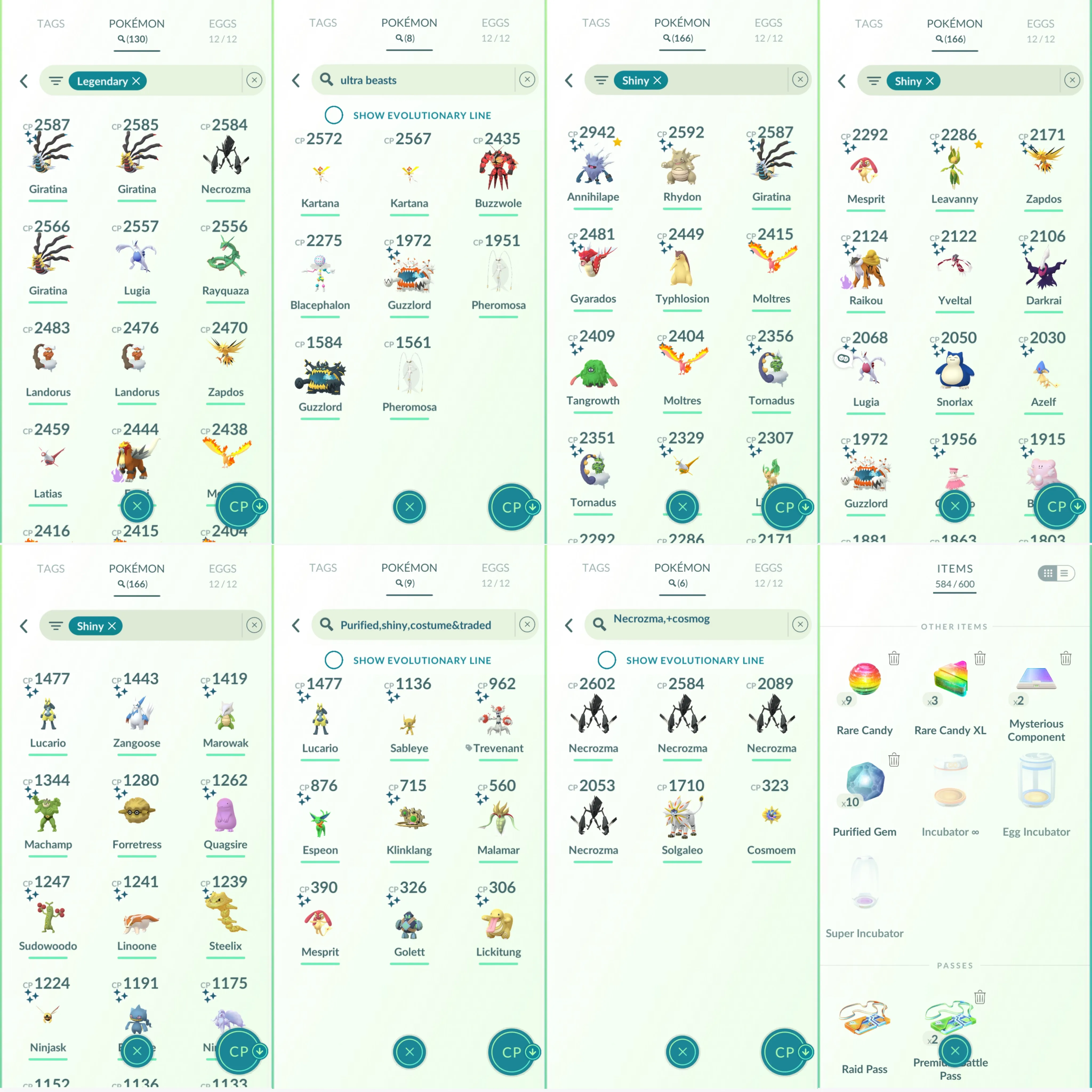 1469 LV42 Mega Diancie Mega Rayquaza Ho-Oh100 Legends100 x4 Shiny: mega Lucario, mega latias, genesect, darkrai, giratina