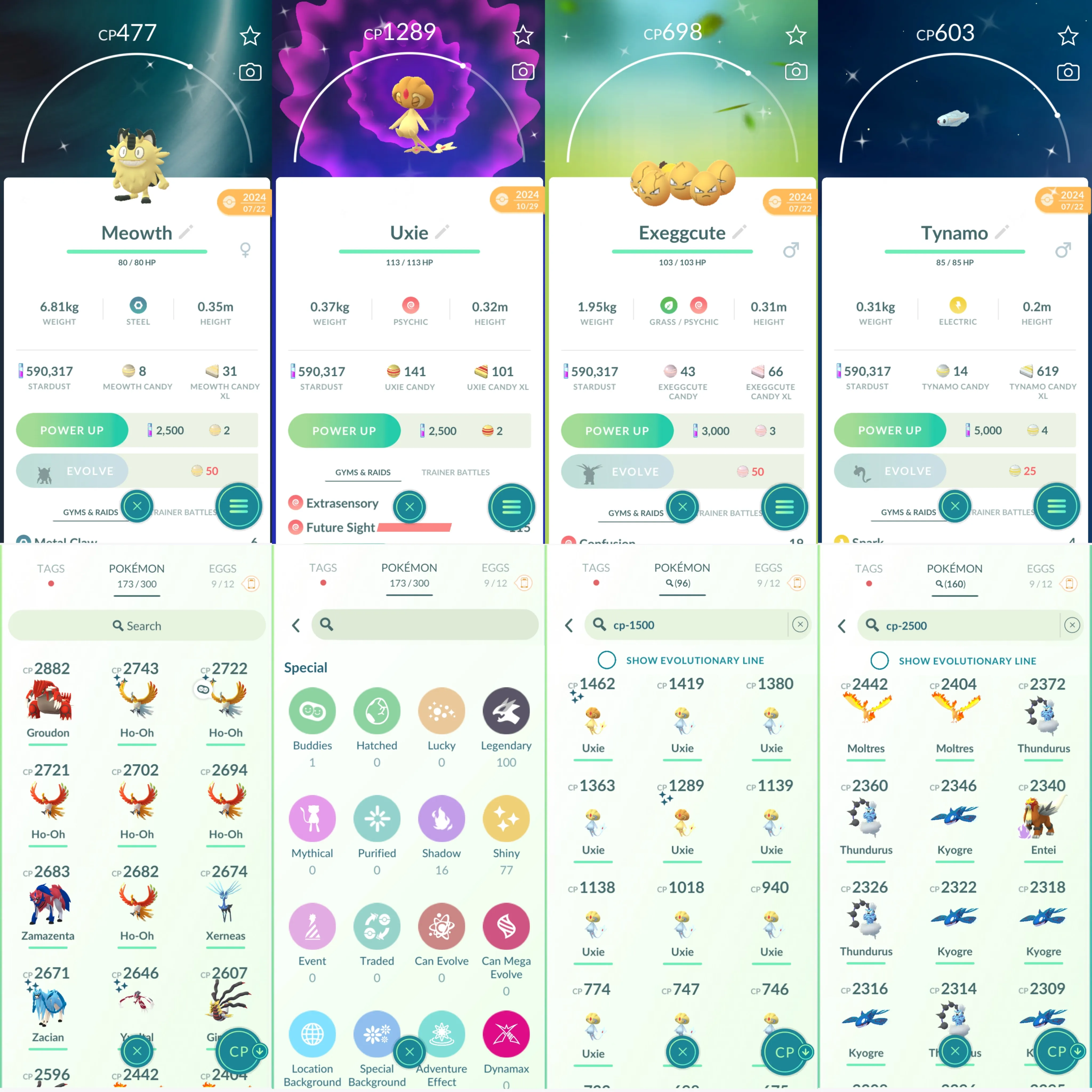 1471 LV40 Shadow Raikou 100% Shiny: ho-oh, zacian, uxie, yveltal, kecleon, klink, galarian Meowth, uxie