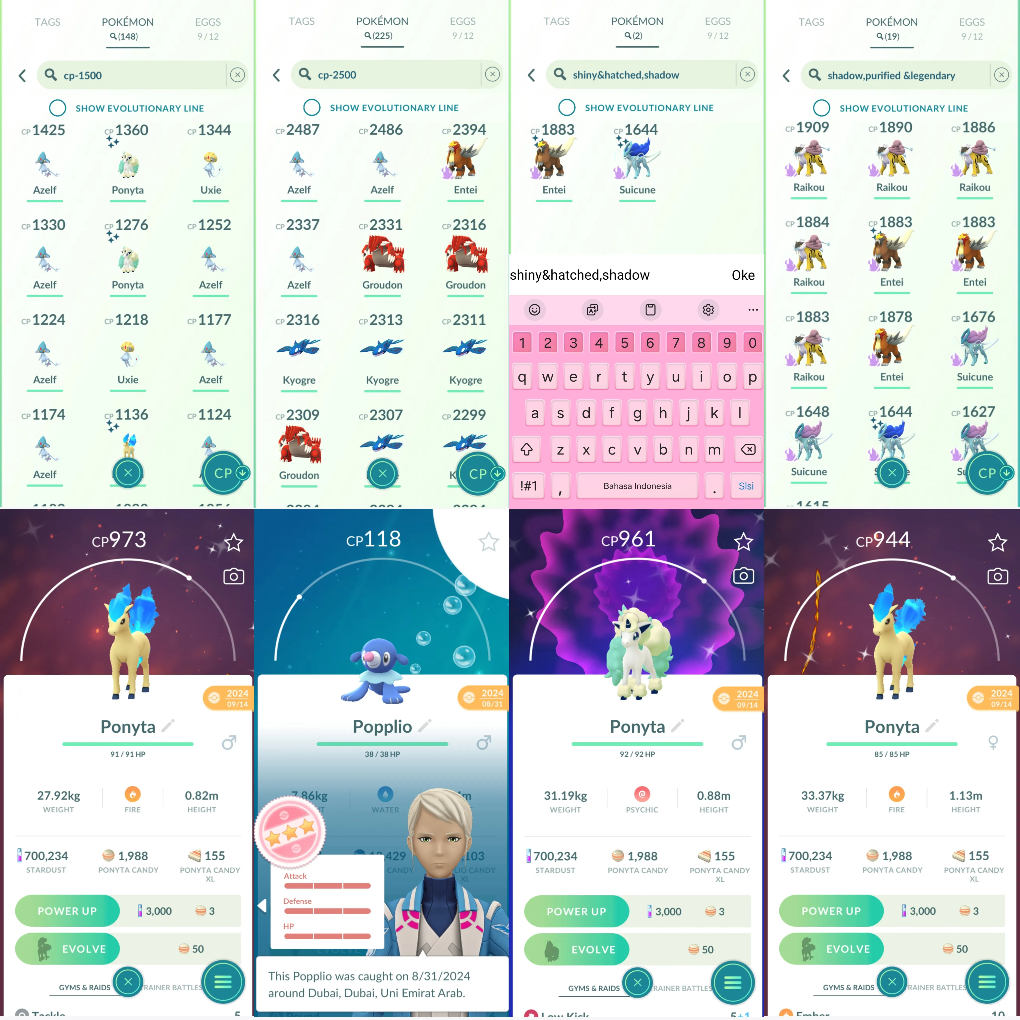 1485 LV40 Suicune100 RareCandy142 Shiny: darkrai, xerneas, shadow entei, shadow suicune, galarian ponyta,  ponyta, popplio