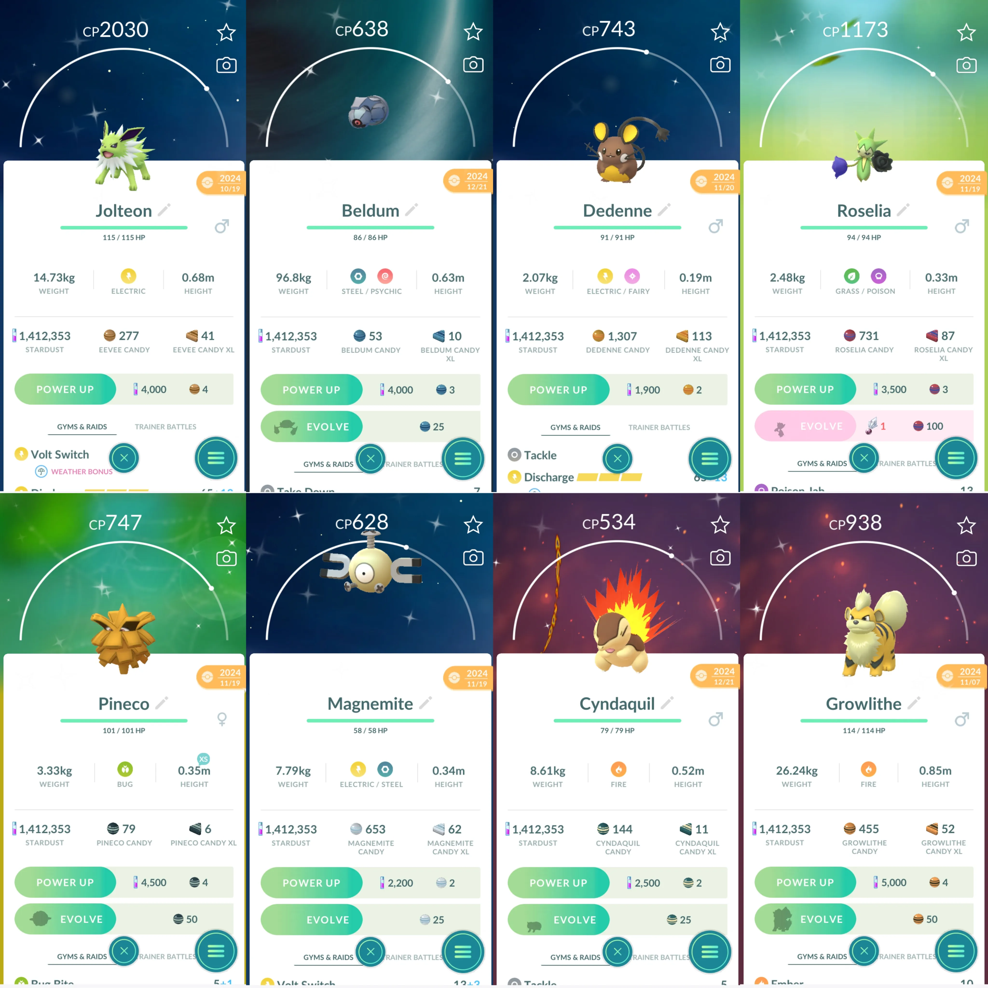 1492 LV40 Coin2163 Snorlax Jacket  Pikachu Rockstar Pikachu Saree Shundo Tyrogue GMax Toxtricity Bg Uxie100