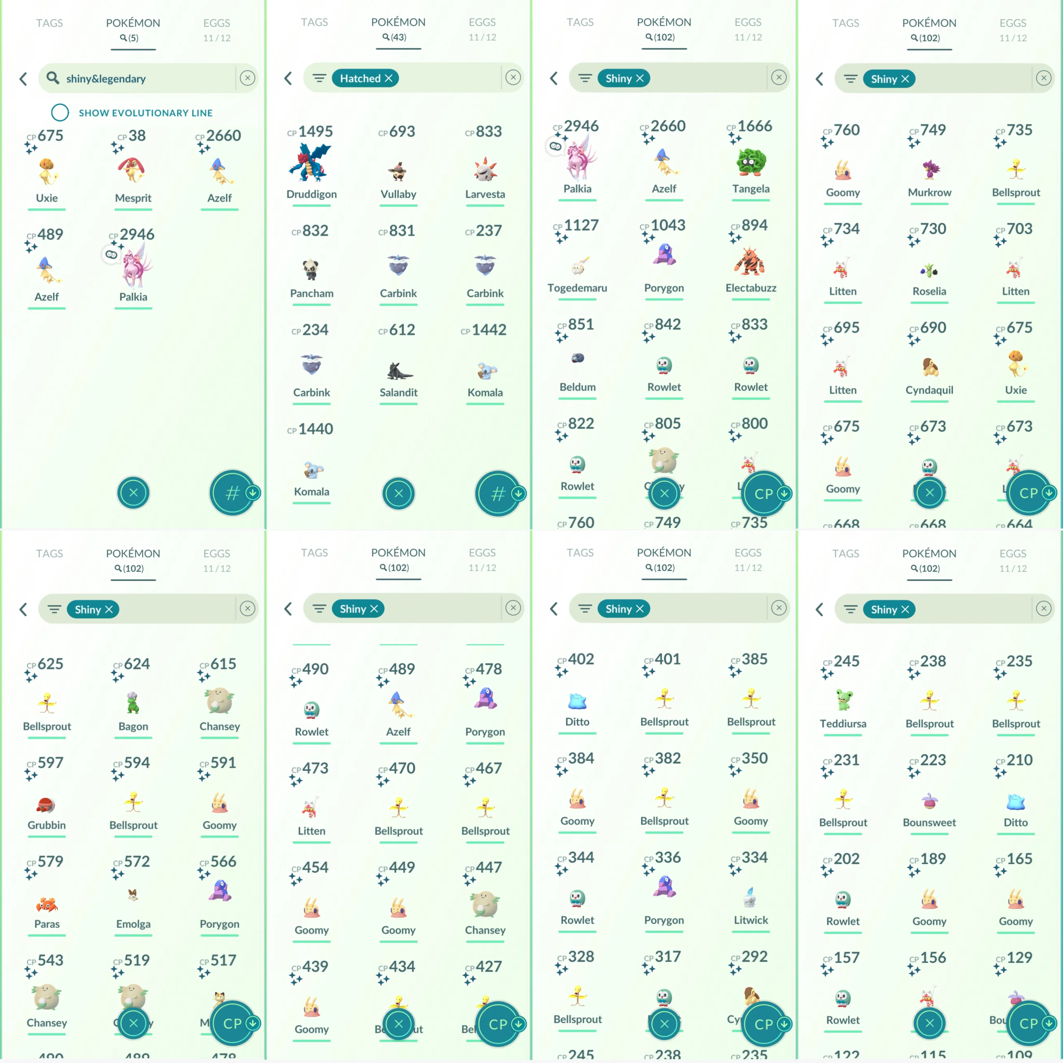 1494 LV40 Coin 1763 Uxie100 Pichu witch hat pikachu rockstar Pikachu saree Snorlax Jacket Shiny: palkia origin, uxie, mesprit