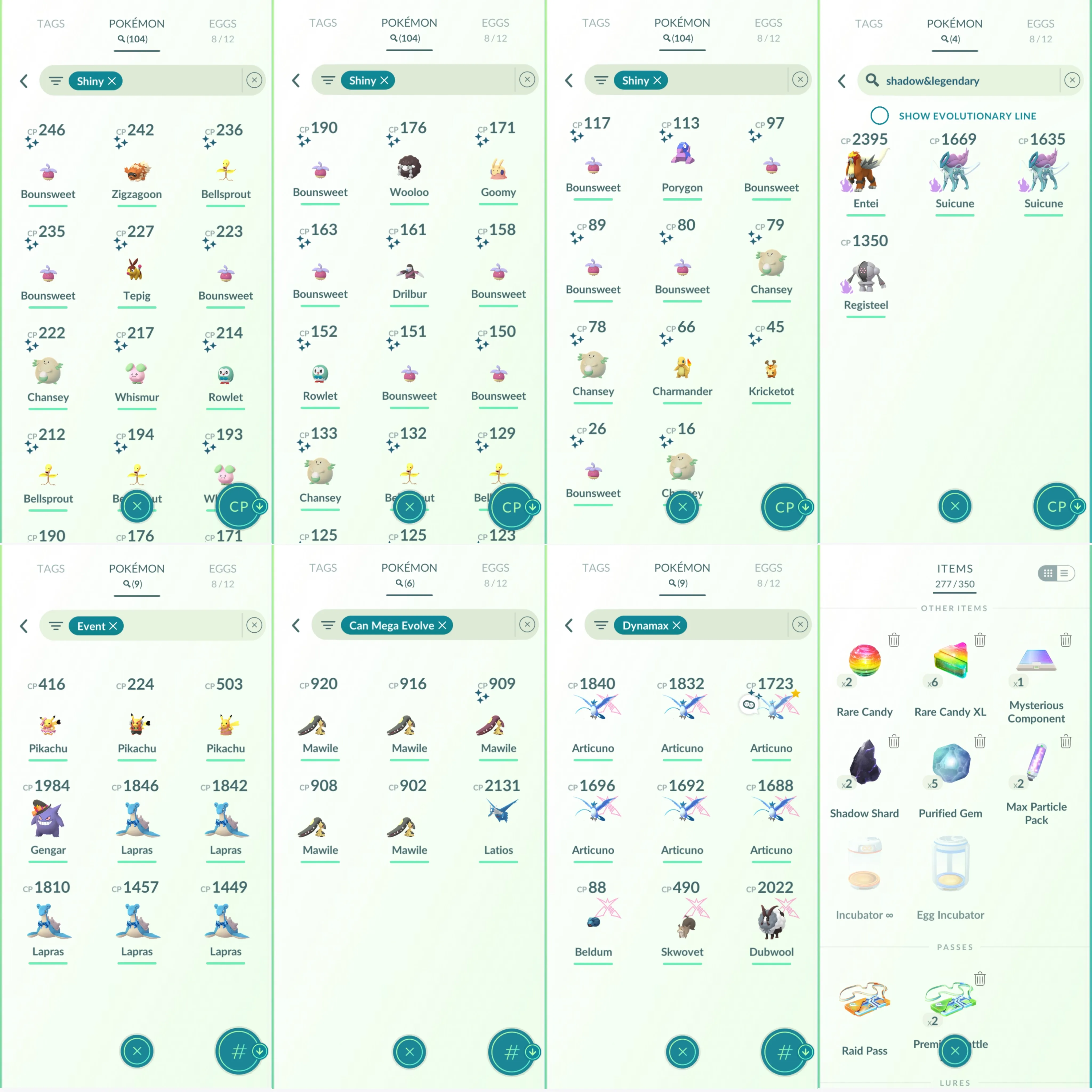1502 LV40 Shiny DMax Articuno Shundo Uxie Pikachu Pop + Rock Pikachu saree Shiny: charmander, deoxys def, beldum, giratina, uxie