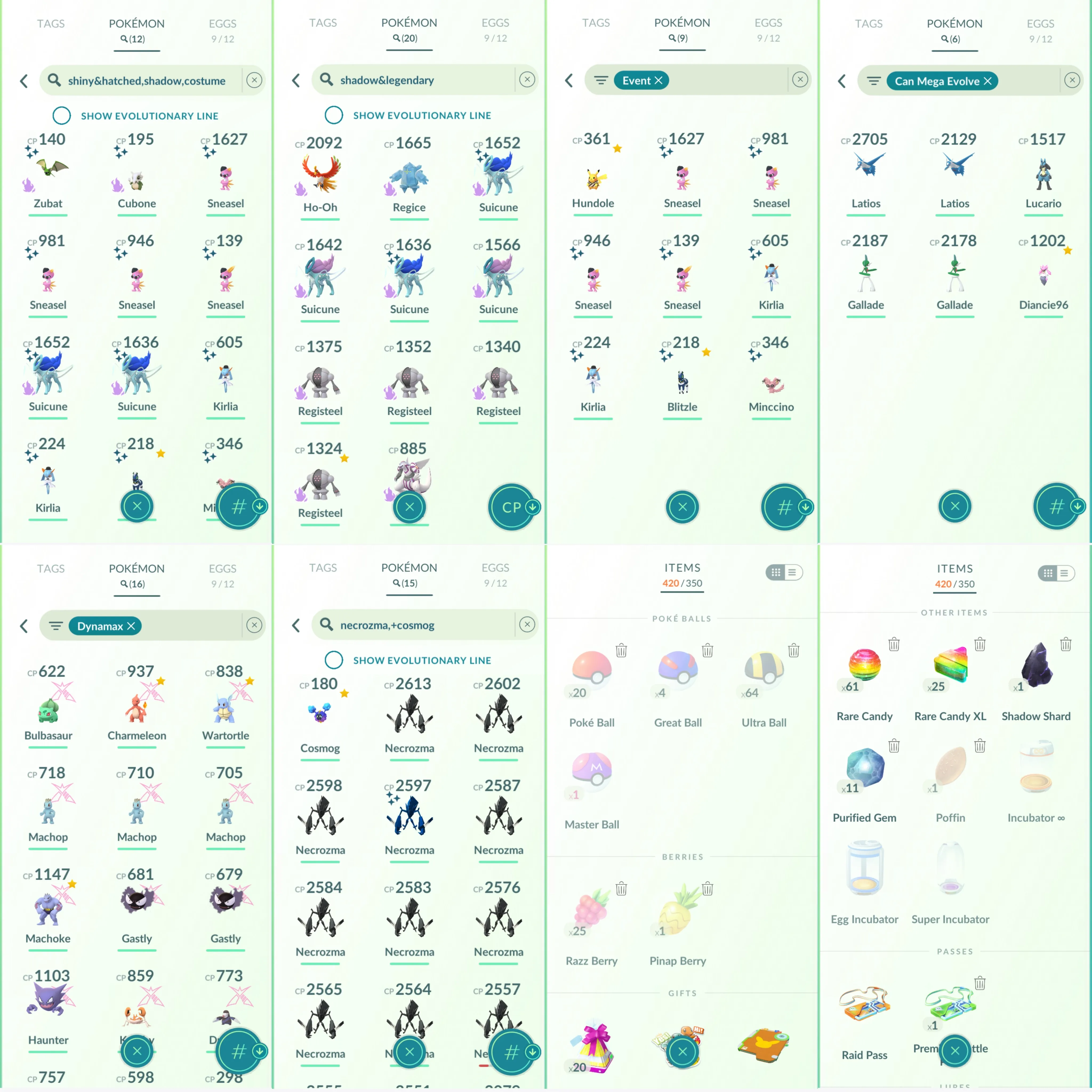 1612 LV46 Cosmog Pikachu Batik Mega Lucario Master Ball Mega Diancie Shiny Necrozma Shundo Metang Shundo Blissey