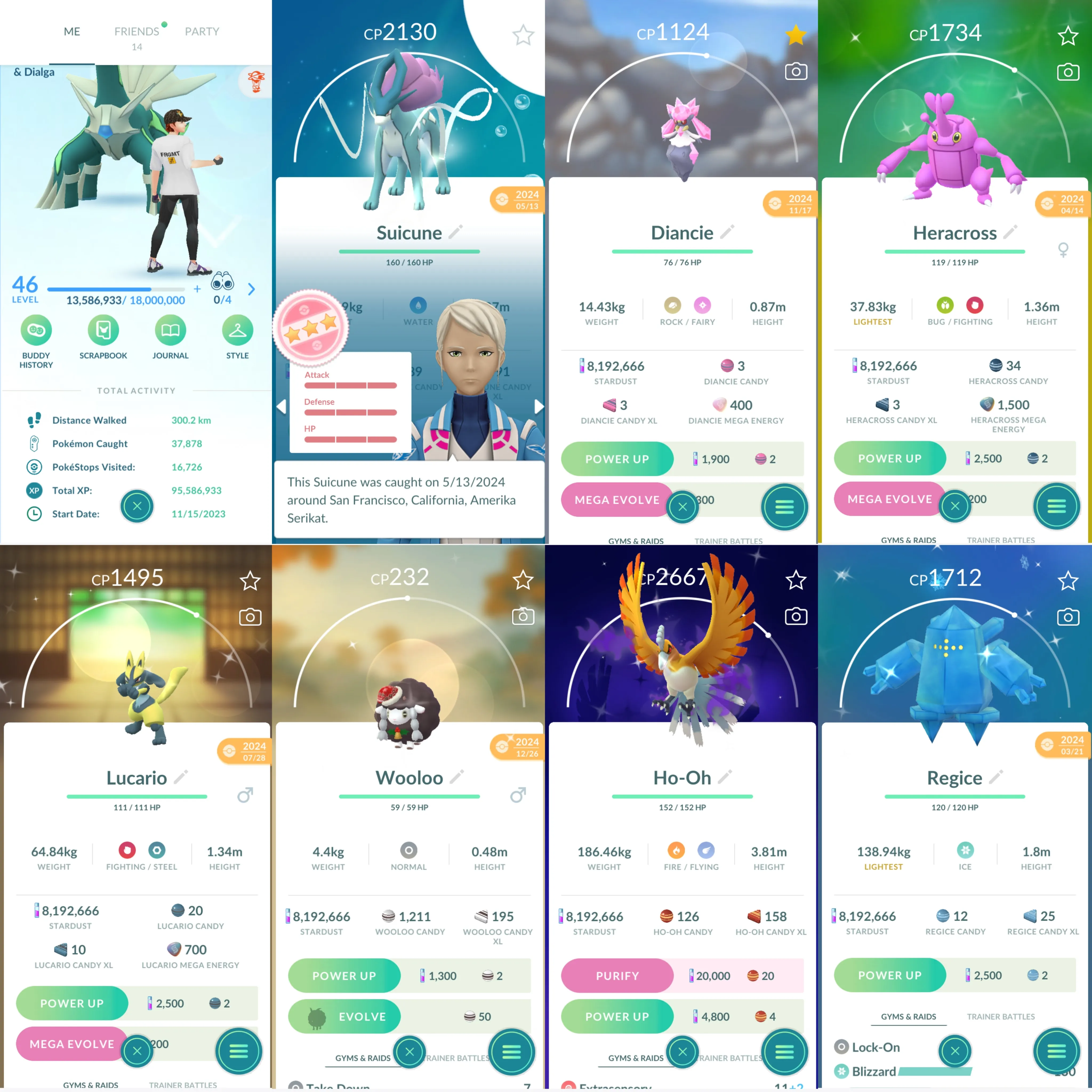 1618 LV46 GMax Blastoise Cosmog Legends100%: 6 Suicune100 Giratina100 Ho-oh100 x4 Mega Diancie Shiny Snorlax