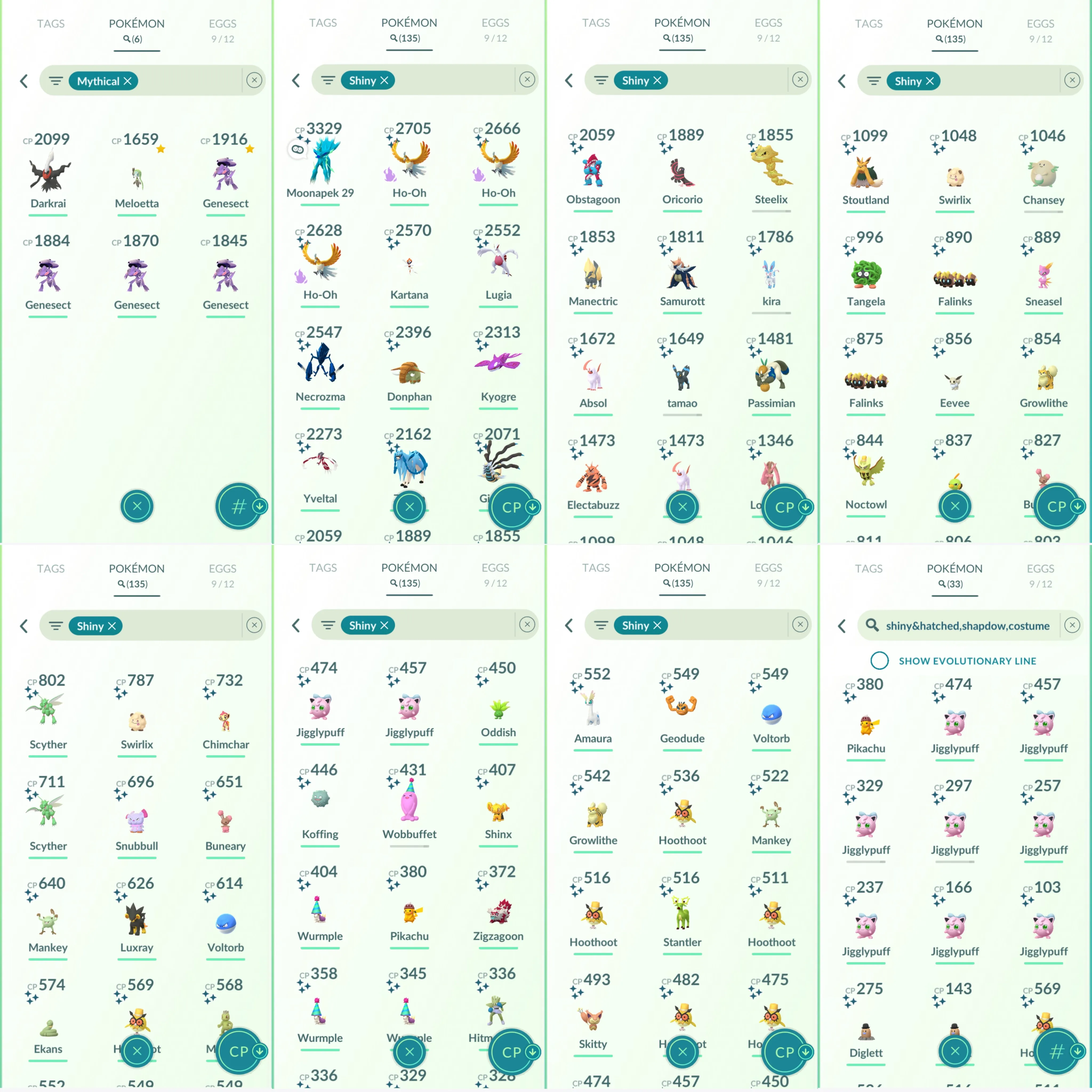 1621 LV46 Cosmog Shiny Dialga Roar of Time Shiny Necrozma Shiny Zacian Genesect100 GMax Lapras