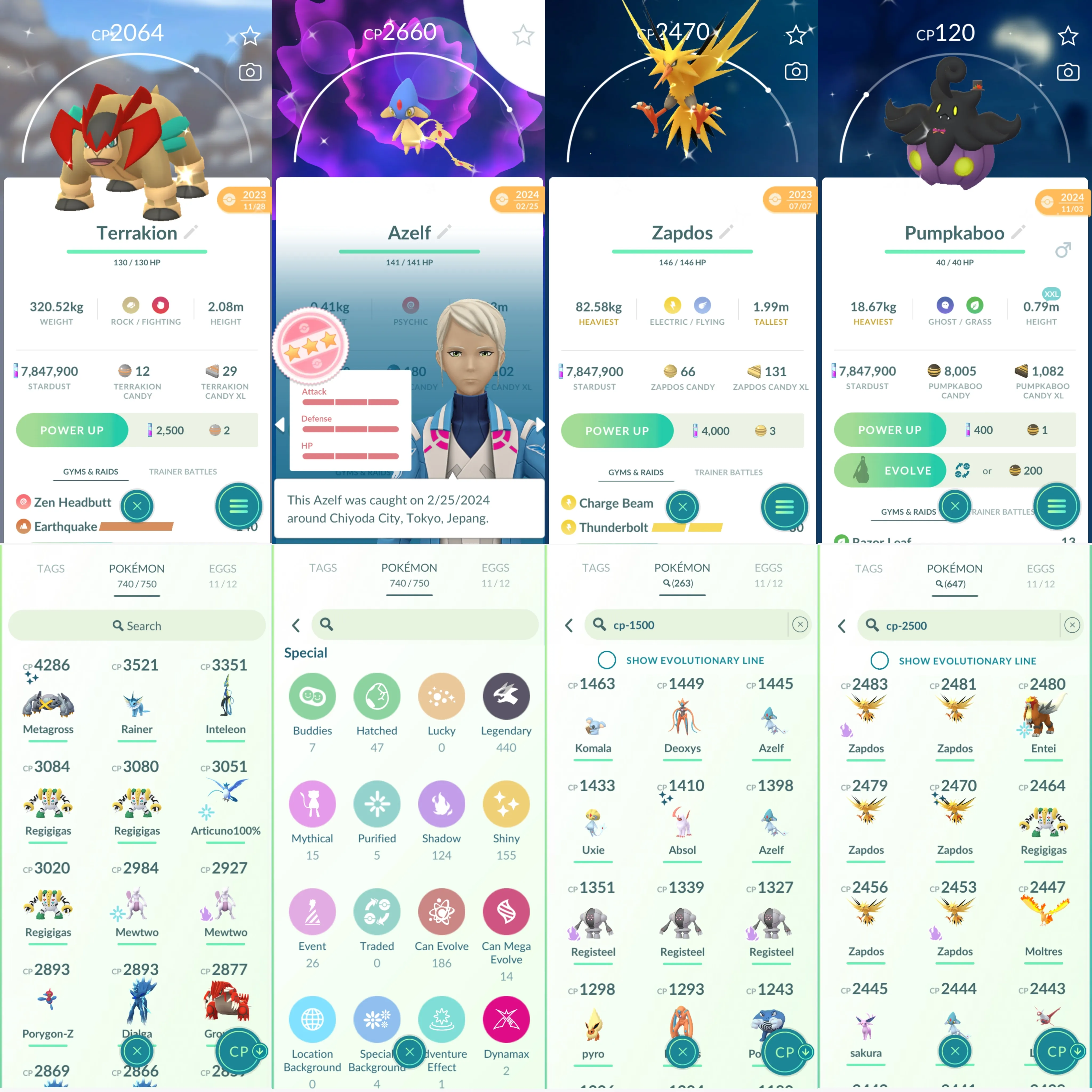 1644 LV46 Shundi Metagross Palkia Spacial Rend Shundo Azelf x2 Legends100 x11 Shundo Cowboy Snorlax Mewtwo100 Shiny Rayquaza