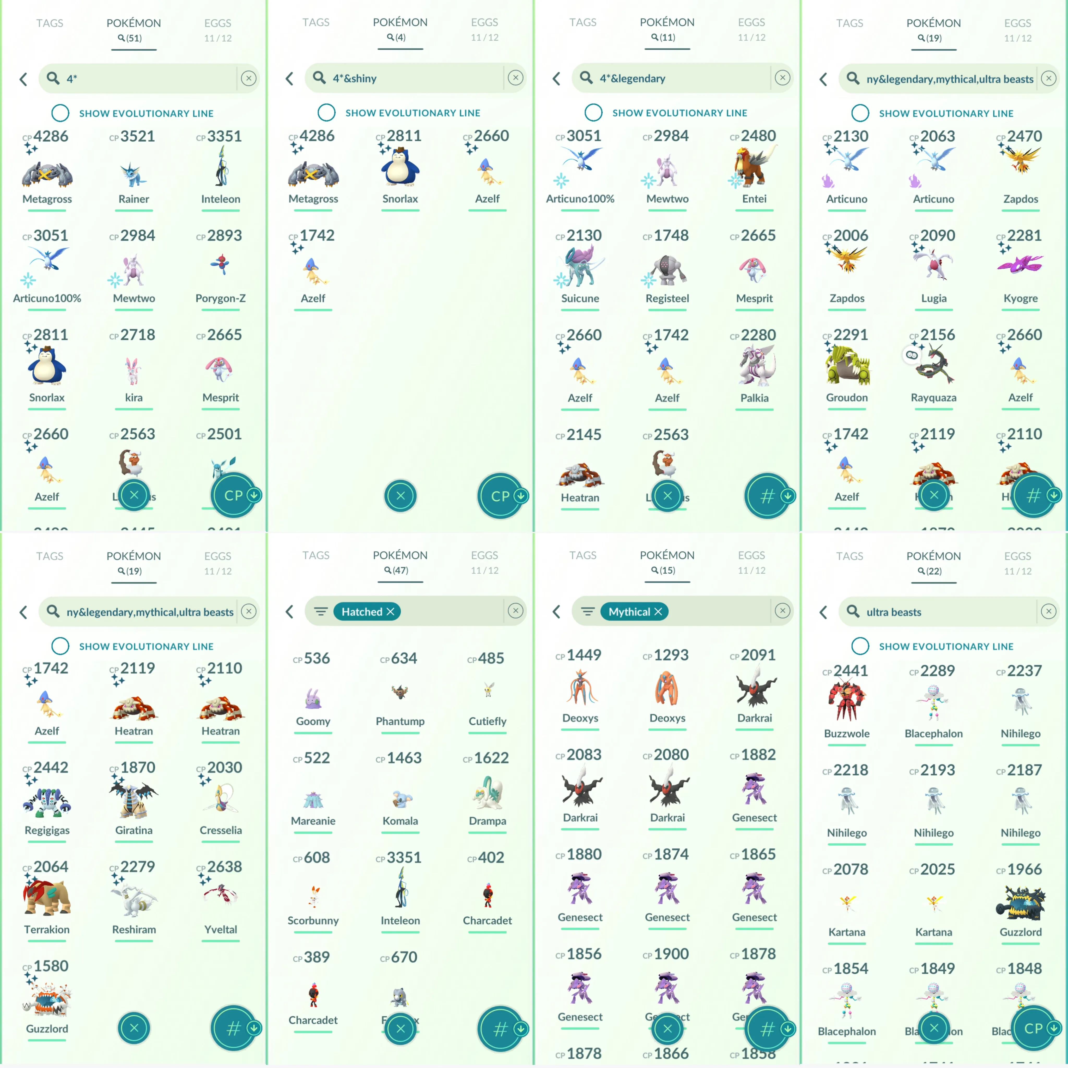 1644 LV46 Shundi Metagross Palkia Spacial Rend Shundo Azelf x2 Legends100 x11 Shundo Cowboy Snorlax Mewtwo100 Shiny Rayquaza