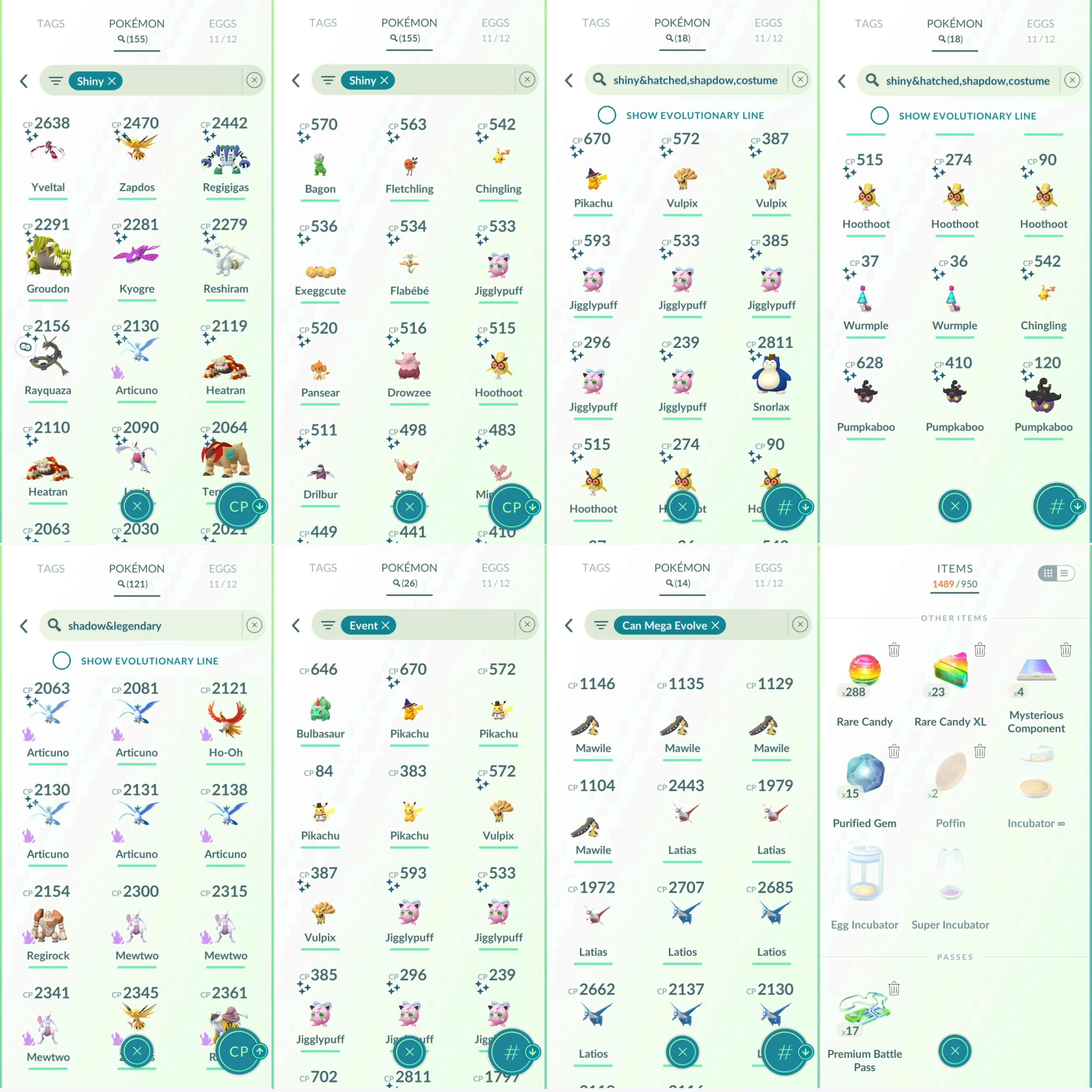 1644 LV46 Shundi Metagross Palkia Spacial Rend Shundo Azelf x2 Legends100 x11 Shundo Cowboy Snorlax Mewtwo100 Shiny Rayquaza