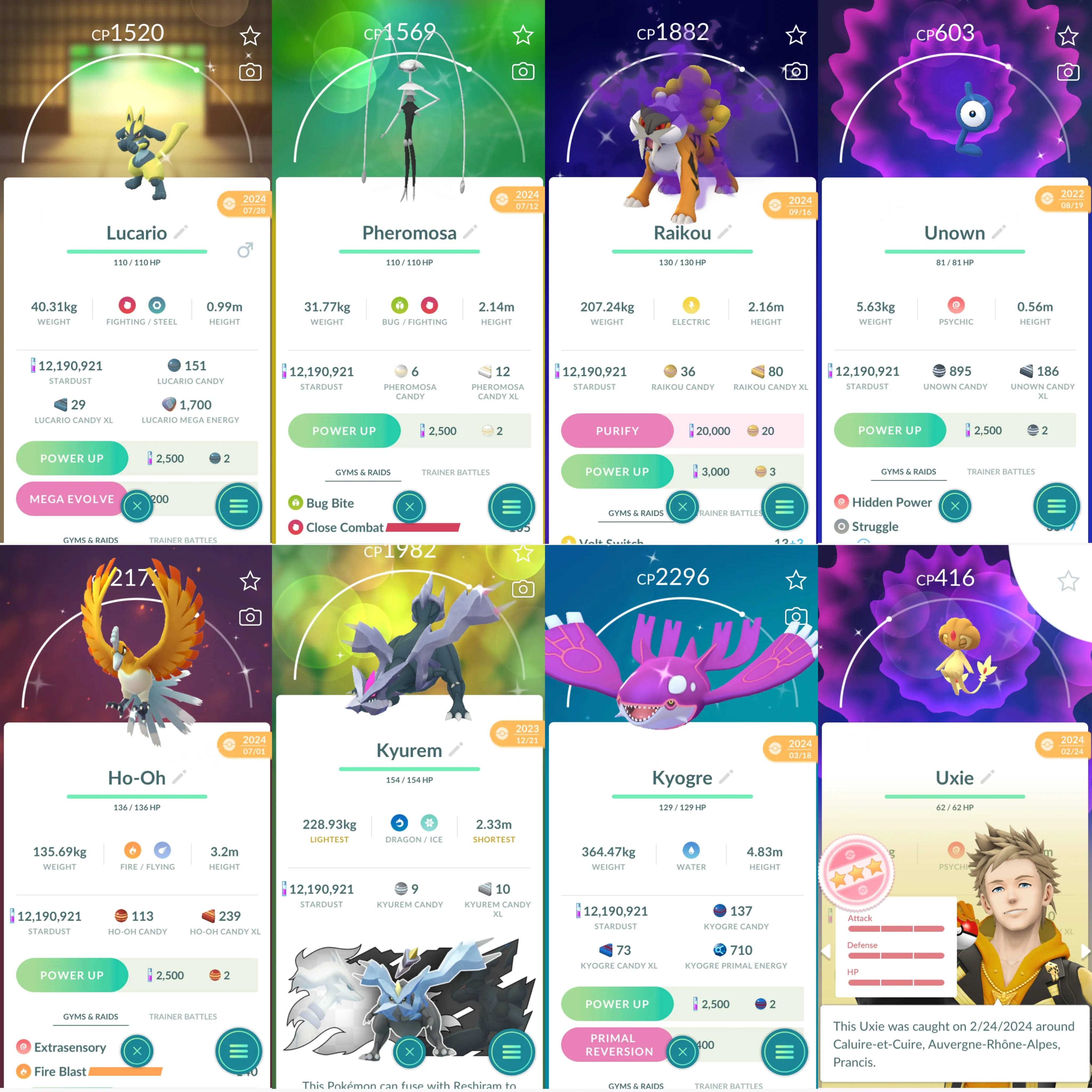 1645 LV50 Cosmog x3 Shundo Metagross Pikachu, Ph. D. Pose Shiny GMax Lapras Shiny Rare Pikachu WCS 2024 BG Shiny Mega Lucario