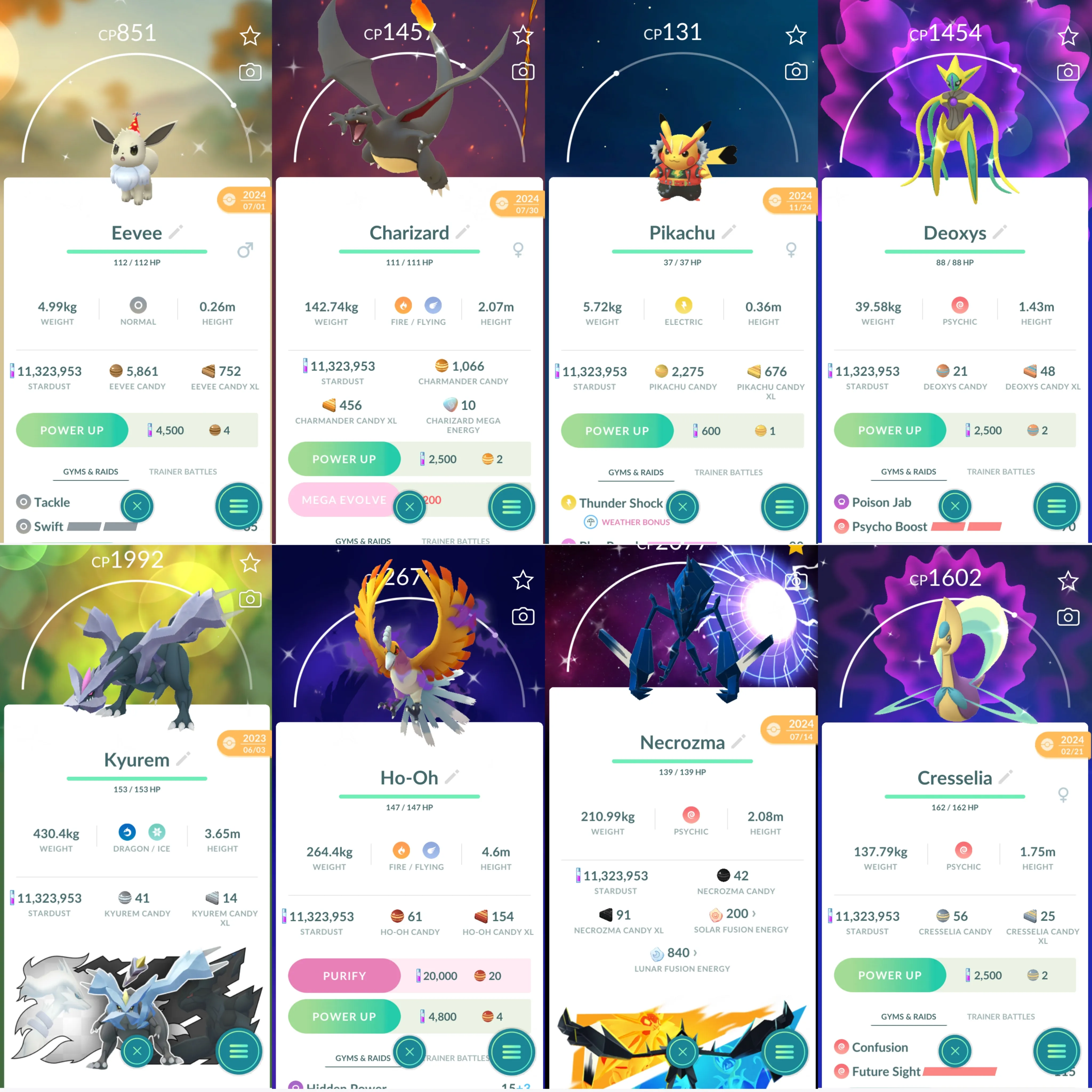 1655 LV50 Shundo Metagross Shiny Shadow Mewtwo Shiny Charizard Shiny DMax Zapdos Shiny Rare Nexrozma BG Shiny Mega Lucario