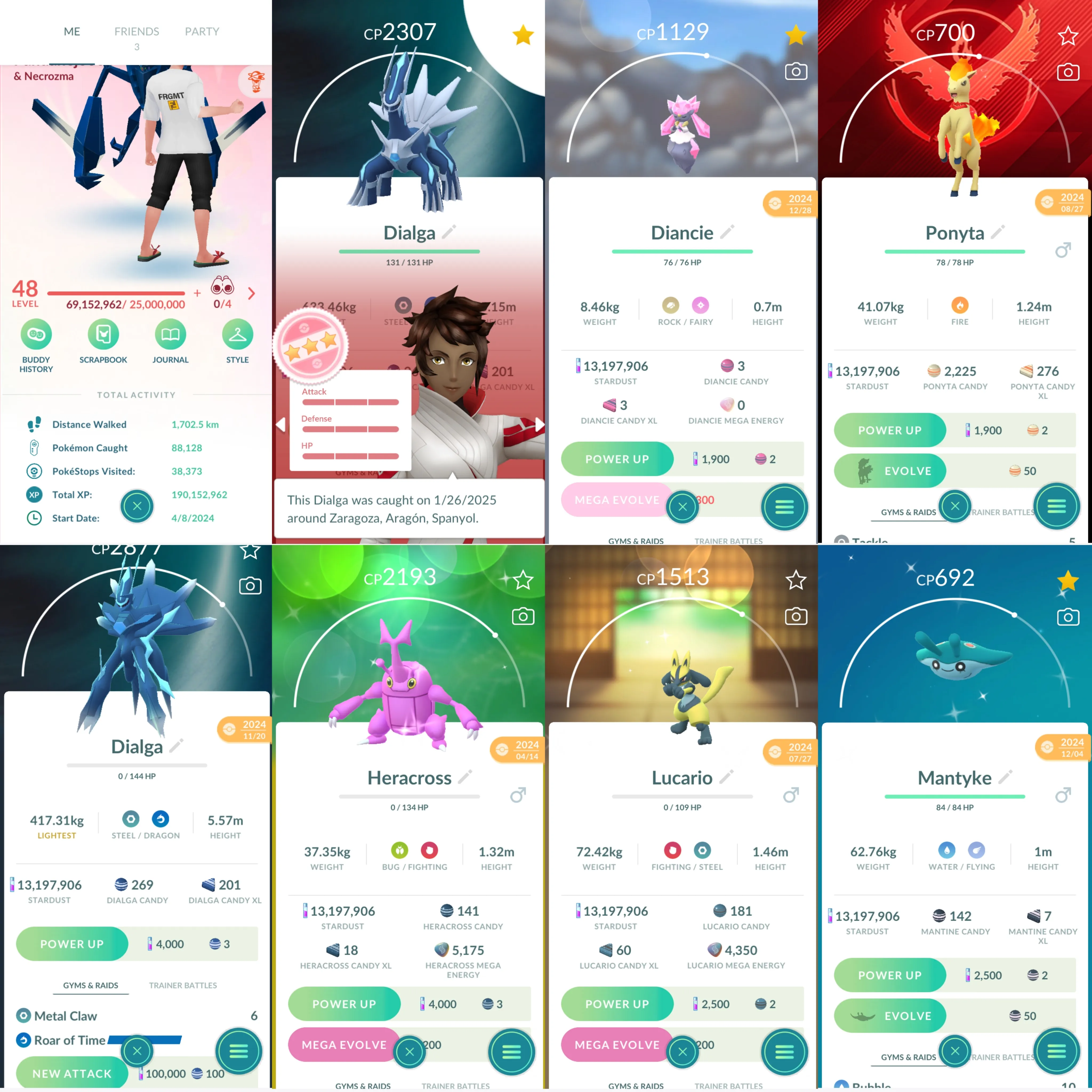 1670 LV48 Roar of Time Genesect100 Shiny Charizard Shiny Charmander Shiny Mega Lucario Shiny Mega Heracross