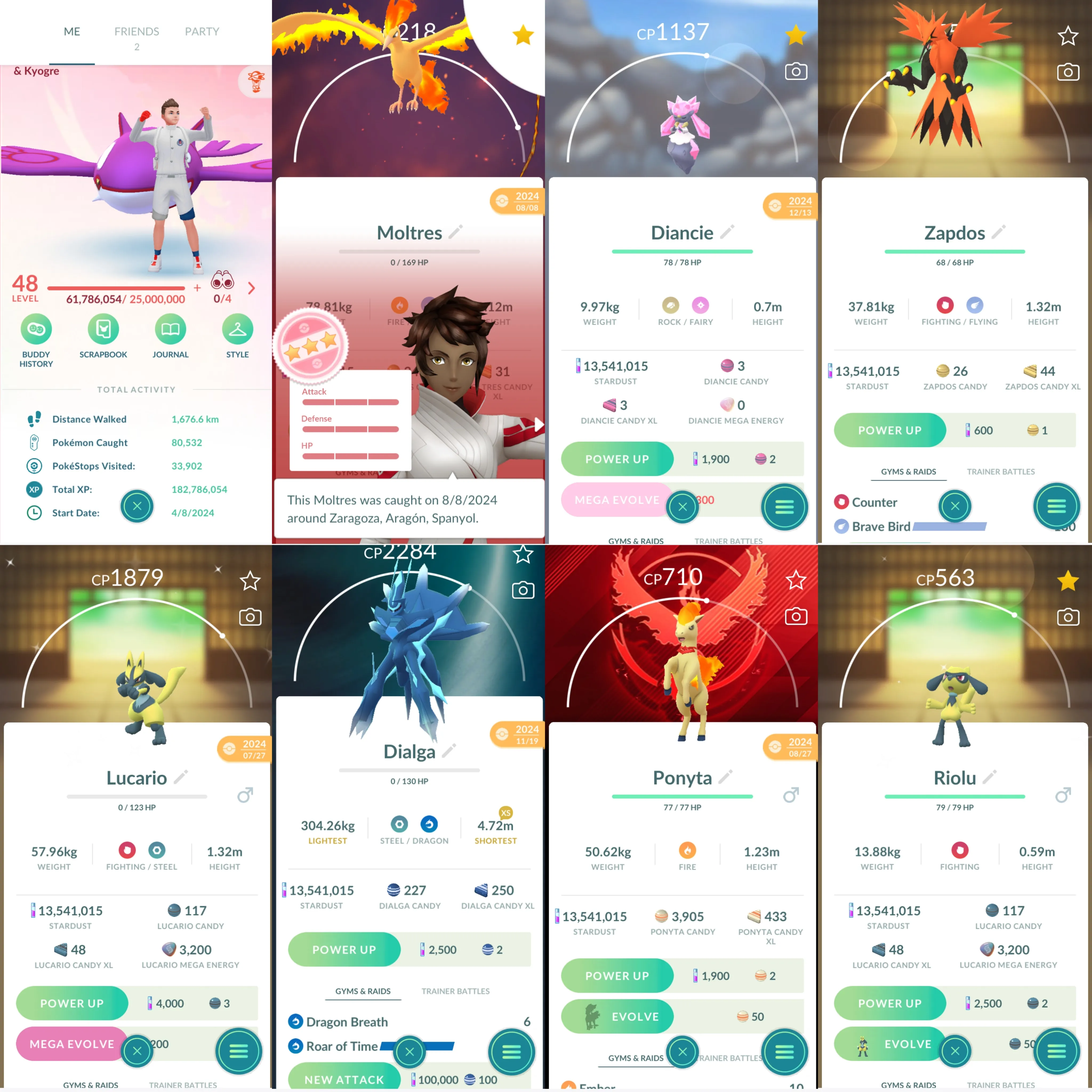 1677 LV48 Cosmog Galarian Zapdos Roar of Time Shiny: mega Lucario, metagross, Charizard, riolu, necrozma, xerneas, yveltal