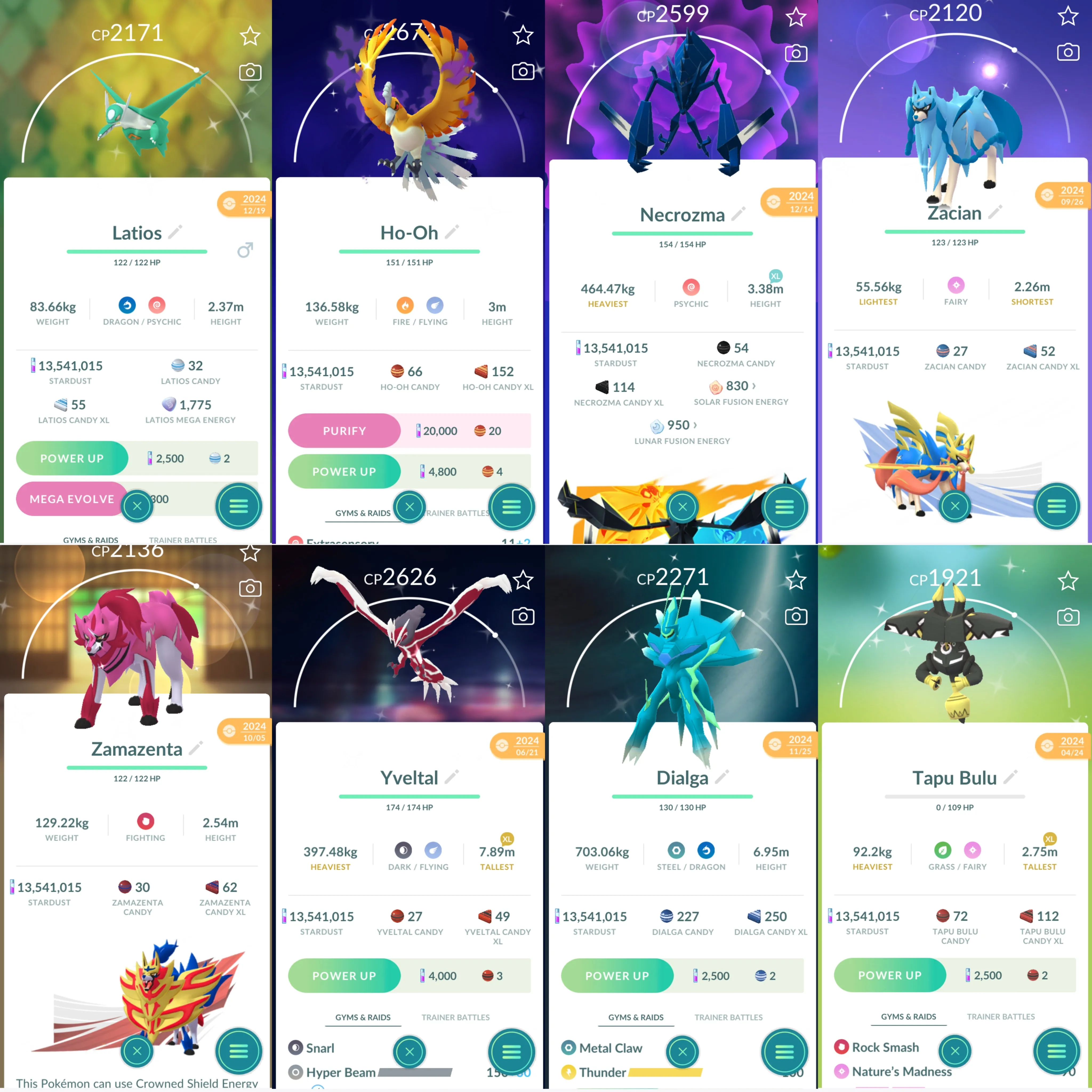 1677 LV48 Cosmog Galarian Zapdos Roar of Time Shiny: mega Lucario, metagross, Charizard, riolu, necrozma, xerneas, yveltal