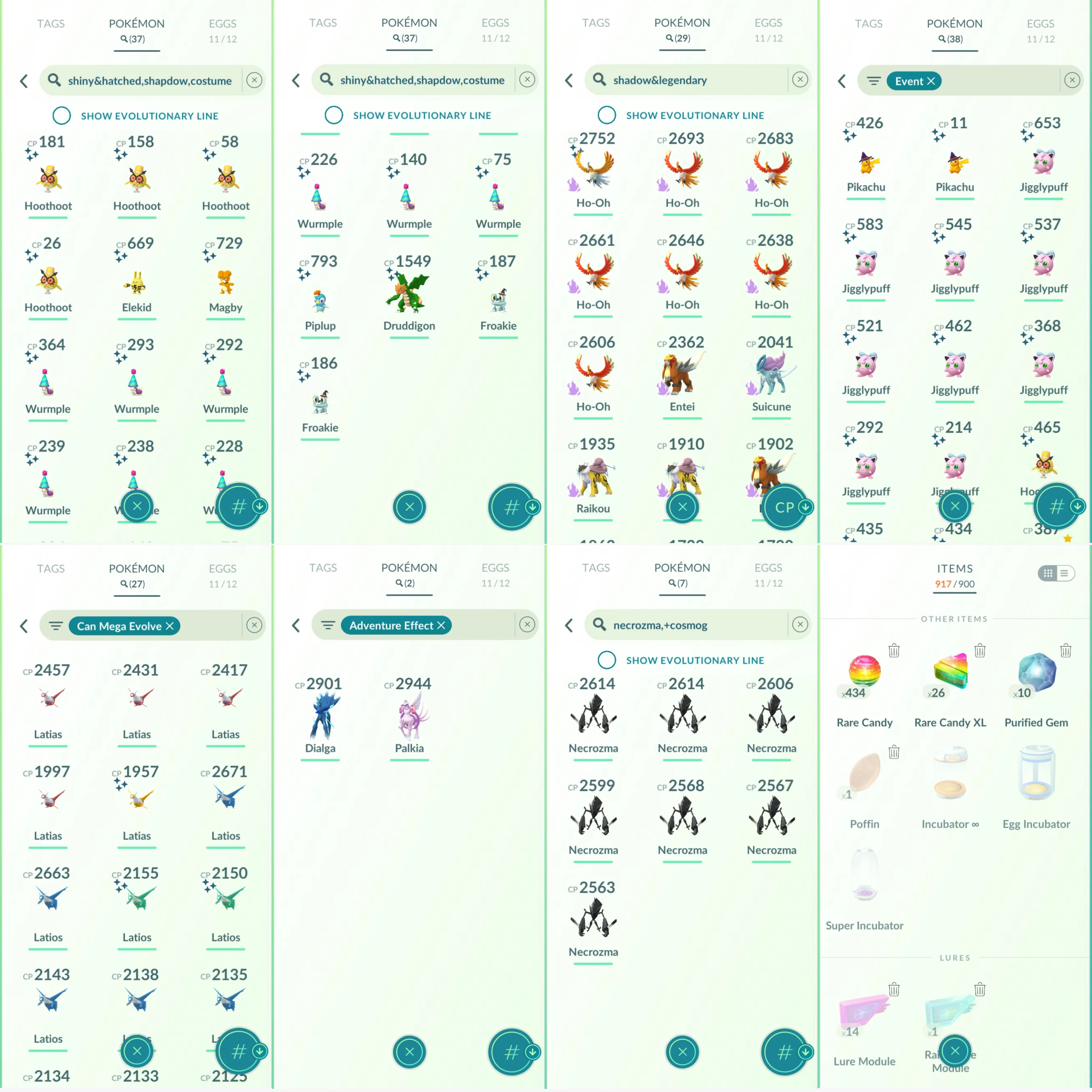 1693 LV46 Spacial Rend Roar of Time RareCandy434 Shiny Mega Latias and Latios Shiny: kyogre, groudon, zamazenta