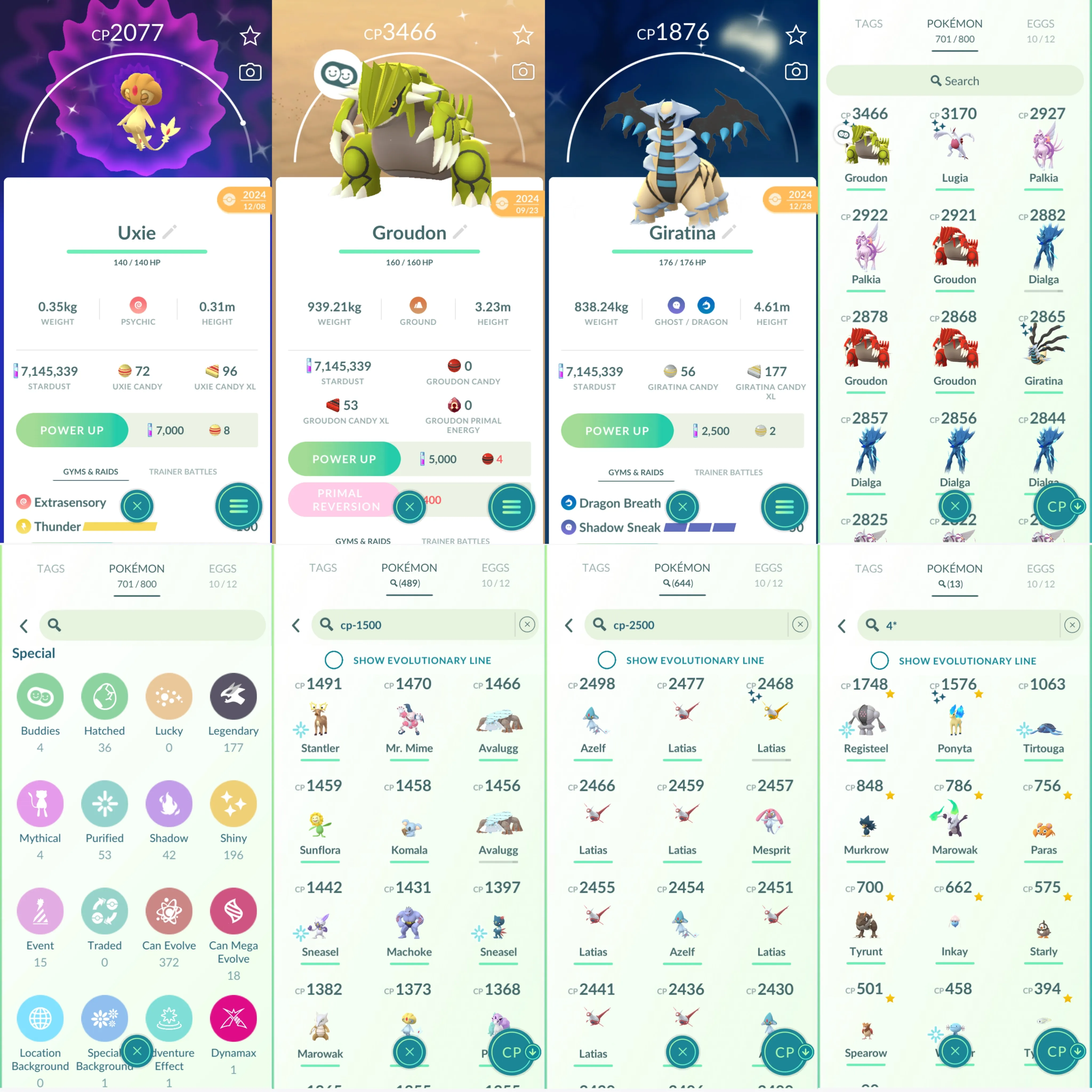 1694 LV46 Coin2543 RaraCandy445 Roar of Time Shundo Ponyta Shiny Mega Latias Shiny Mime Jr. Shiny: necrozma, shadow suicune