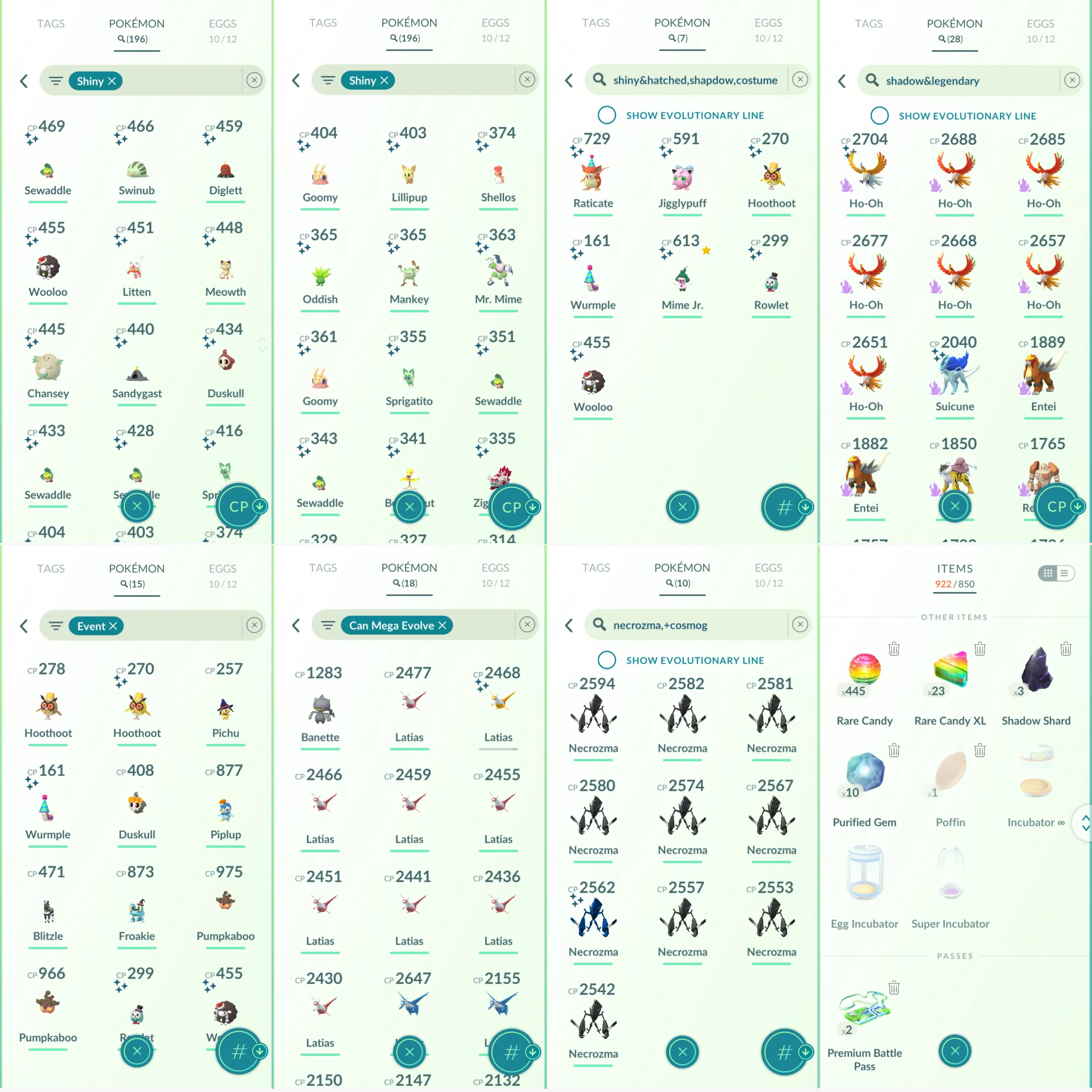 1694 LV46 Coin2543 RaraCandy445 Roar of Time Shundo Ponyta Shiny Mega Latias Shiny Mime Jr. Shiny: necrozma, shadow suicune