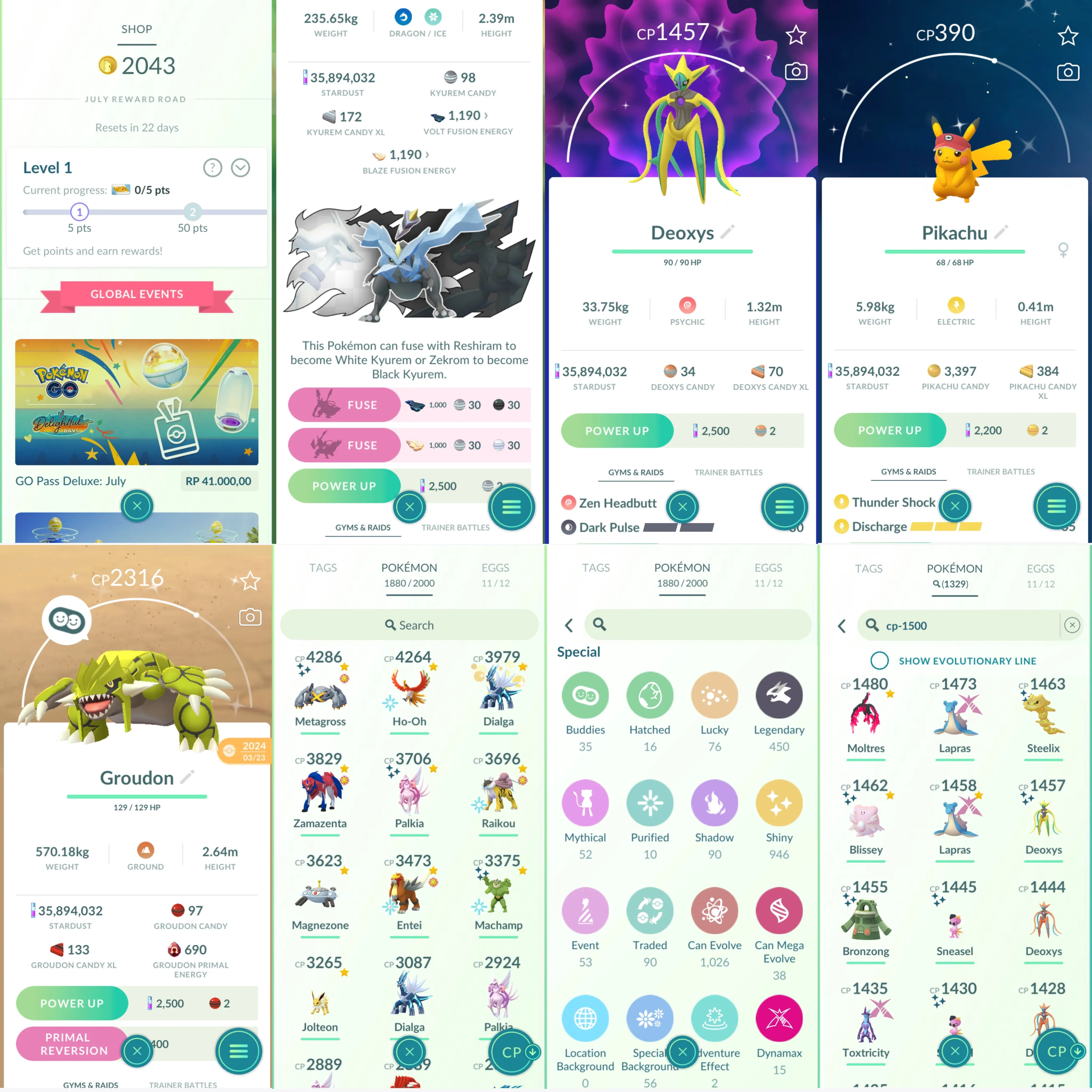 1703 LV50 Shundo Metagross Shiny GMax Toxtricity Shiny Kyurem ready to fuse (Black/White). Shiny Mega Groudon Shiny Necrozma