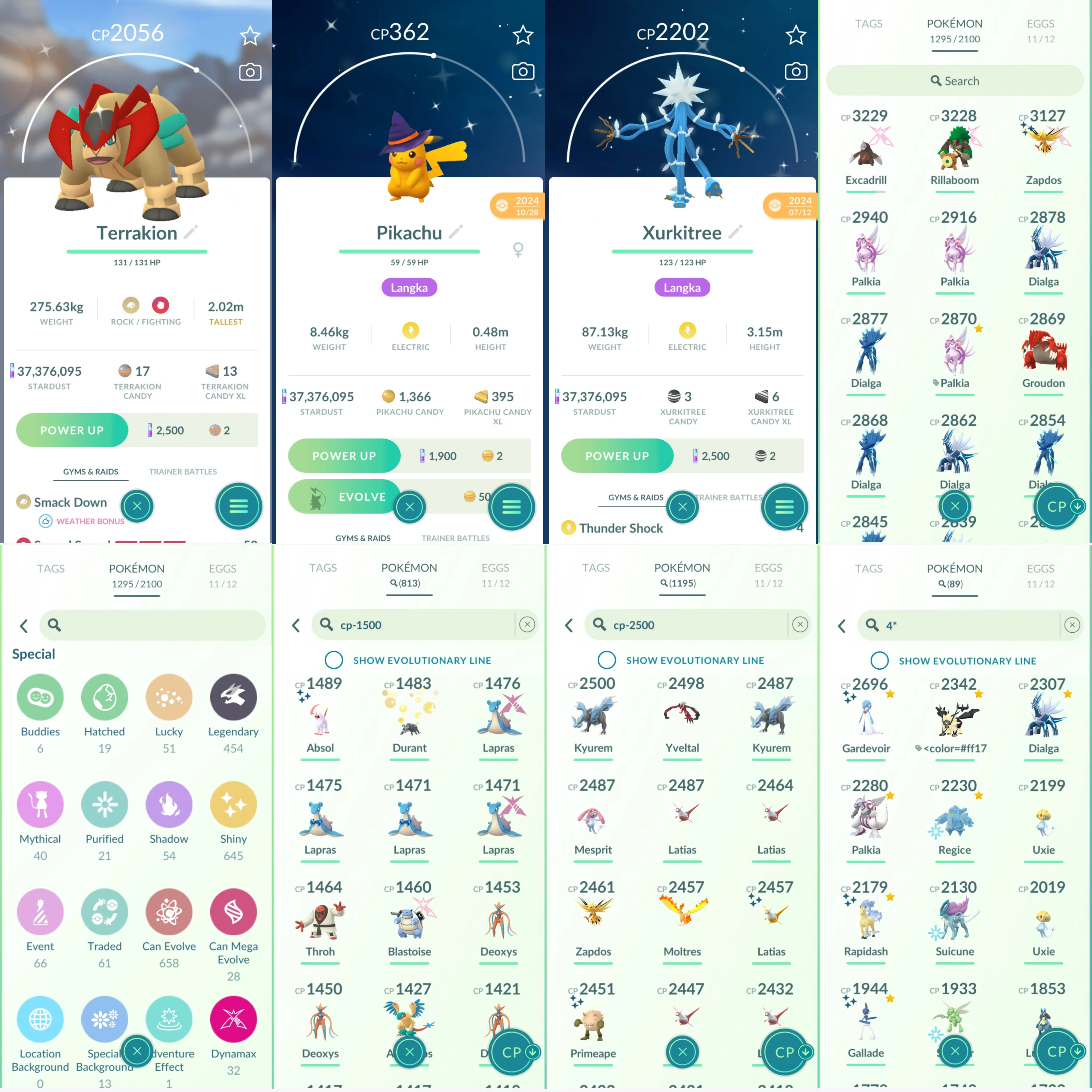 1711 LV50 Legends100x8 Palkia100 Dialga100 Dusk Mane Necrozma100 Shundo: Metagross, Gardevoir, Rapidash, Gallade, Skeledirge