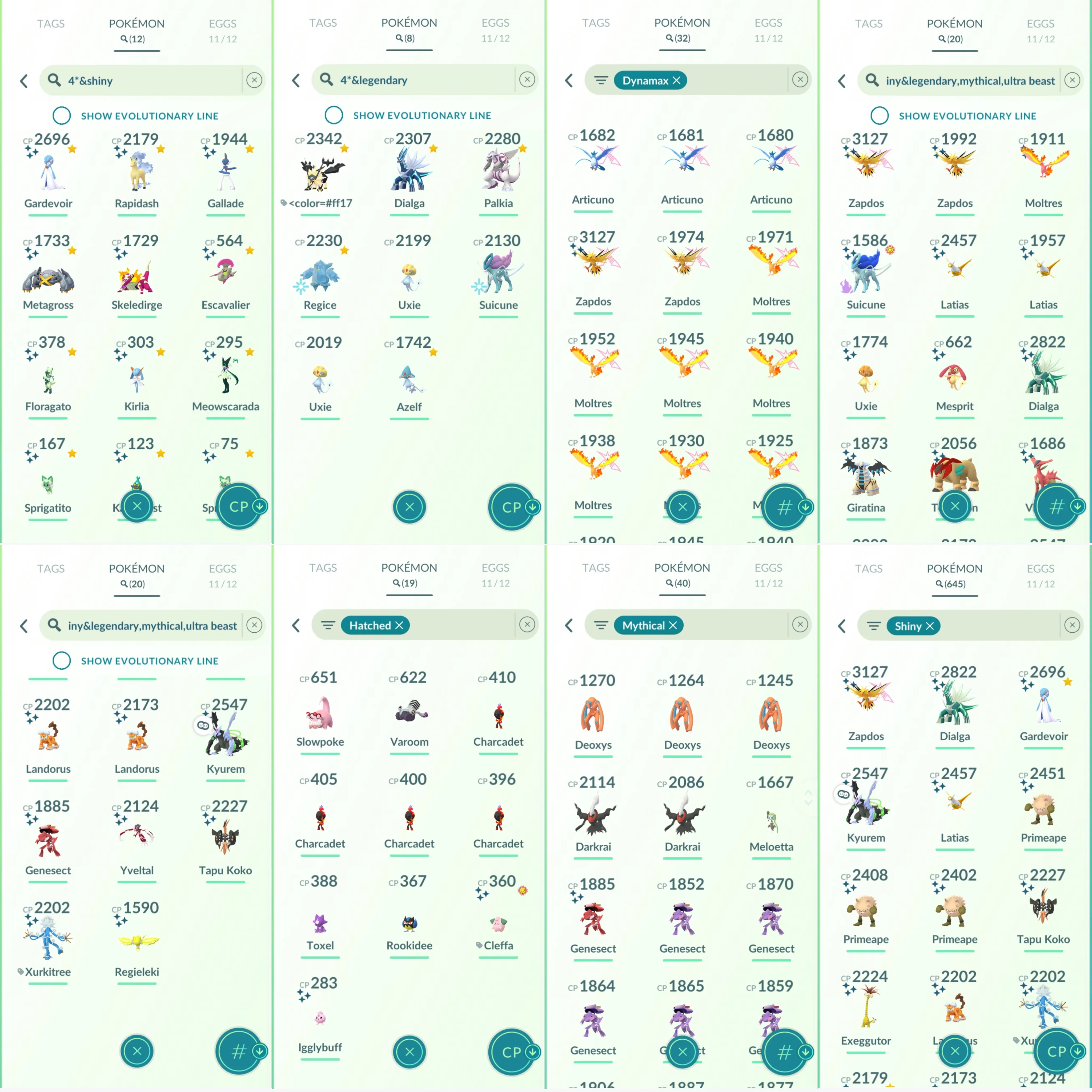 1711 LV50 Legends100x8 Palkia100 Dialga100 Dusk Mane Necrozma100 Shundo: Metagross, Gardevoir, Rapidash, Gallade, Skeledirge