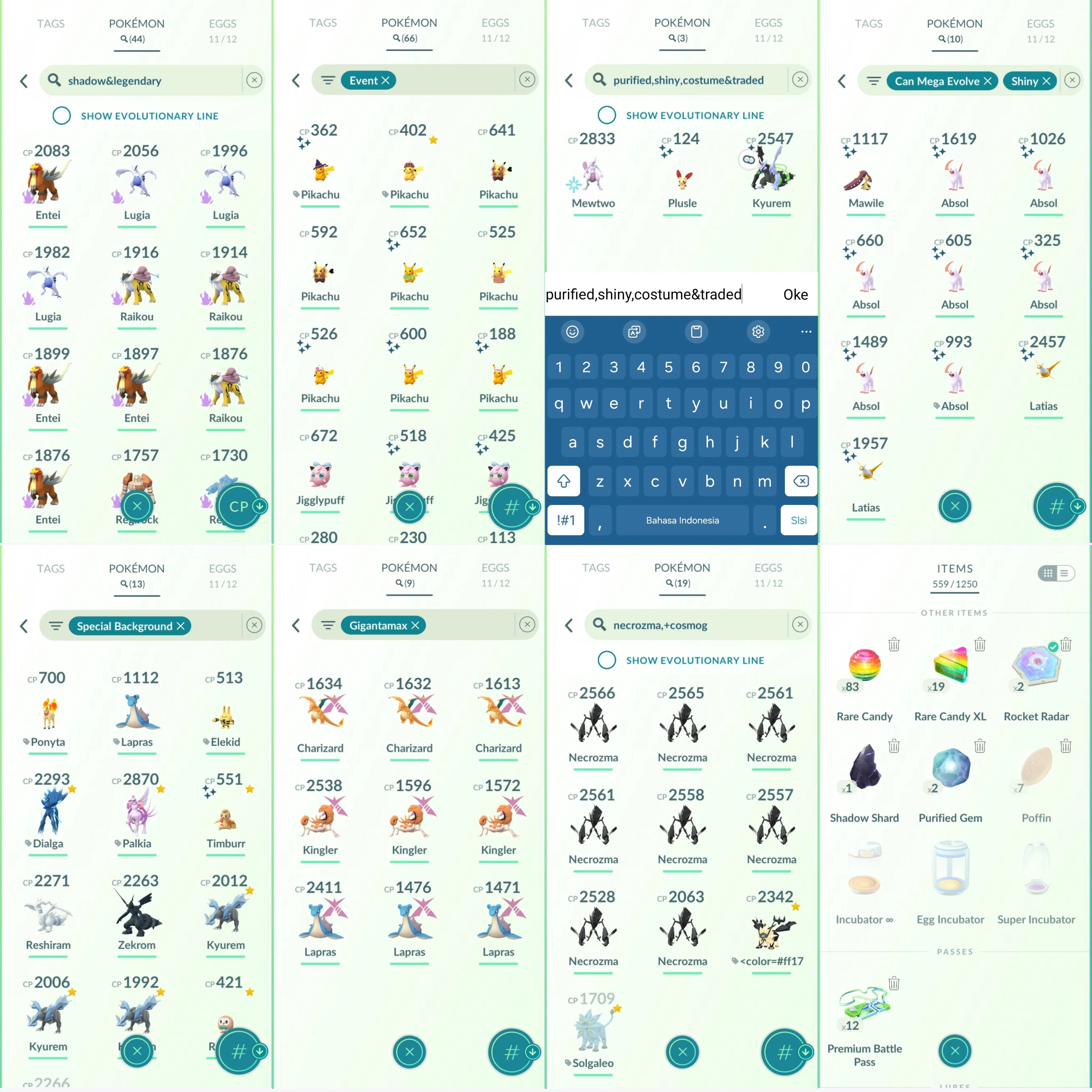 1711 LV50 Legends100x8 Palkia100 Dialga100 Dusk Mane Necrozma100 Shundo: Metagross, Gardevoir, Rapidash, Gallade, Skeledirge