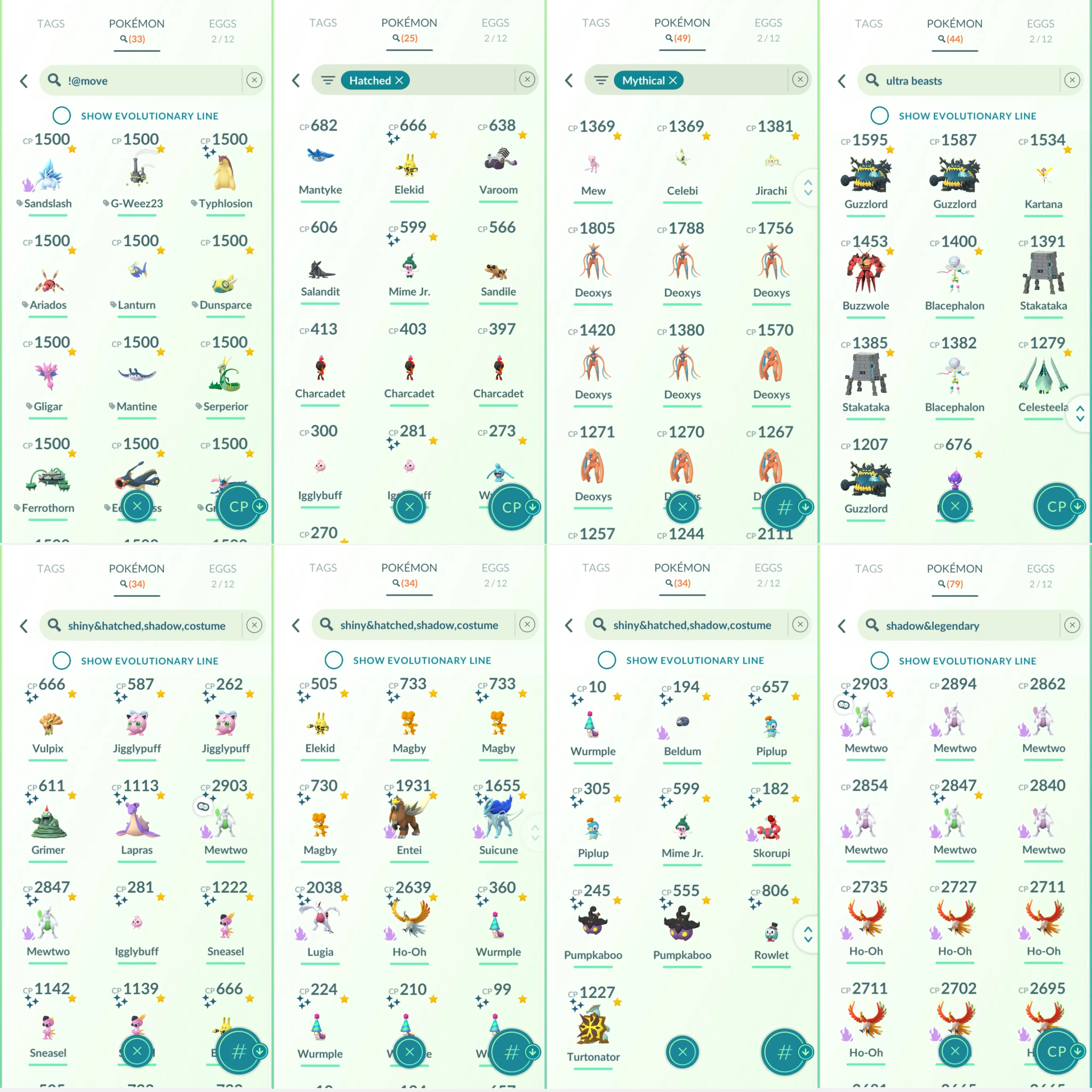 1735 LV50 Shiny Shadow Mewtwo Shiny Rayquaza Shundo Metagross Shiny Mega Heracross Shiny Mega Lucario
