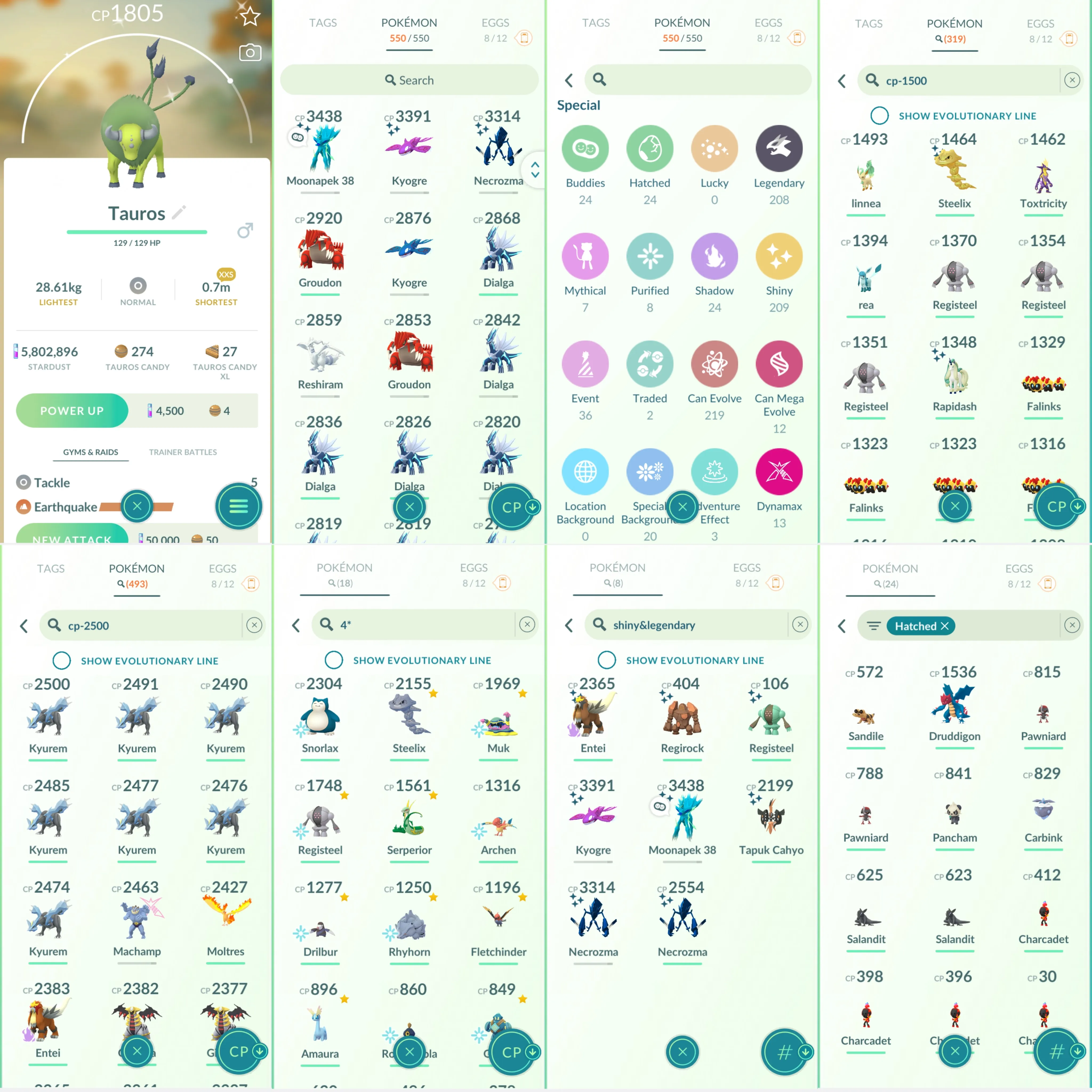 1737 LV46 Roar of Time Shiny GMax Charizard Shiny Necrozma Shiny Kyogre Shiny: shadow entei, registeel, tapu Koko, Regirock