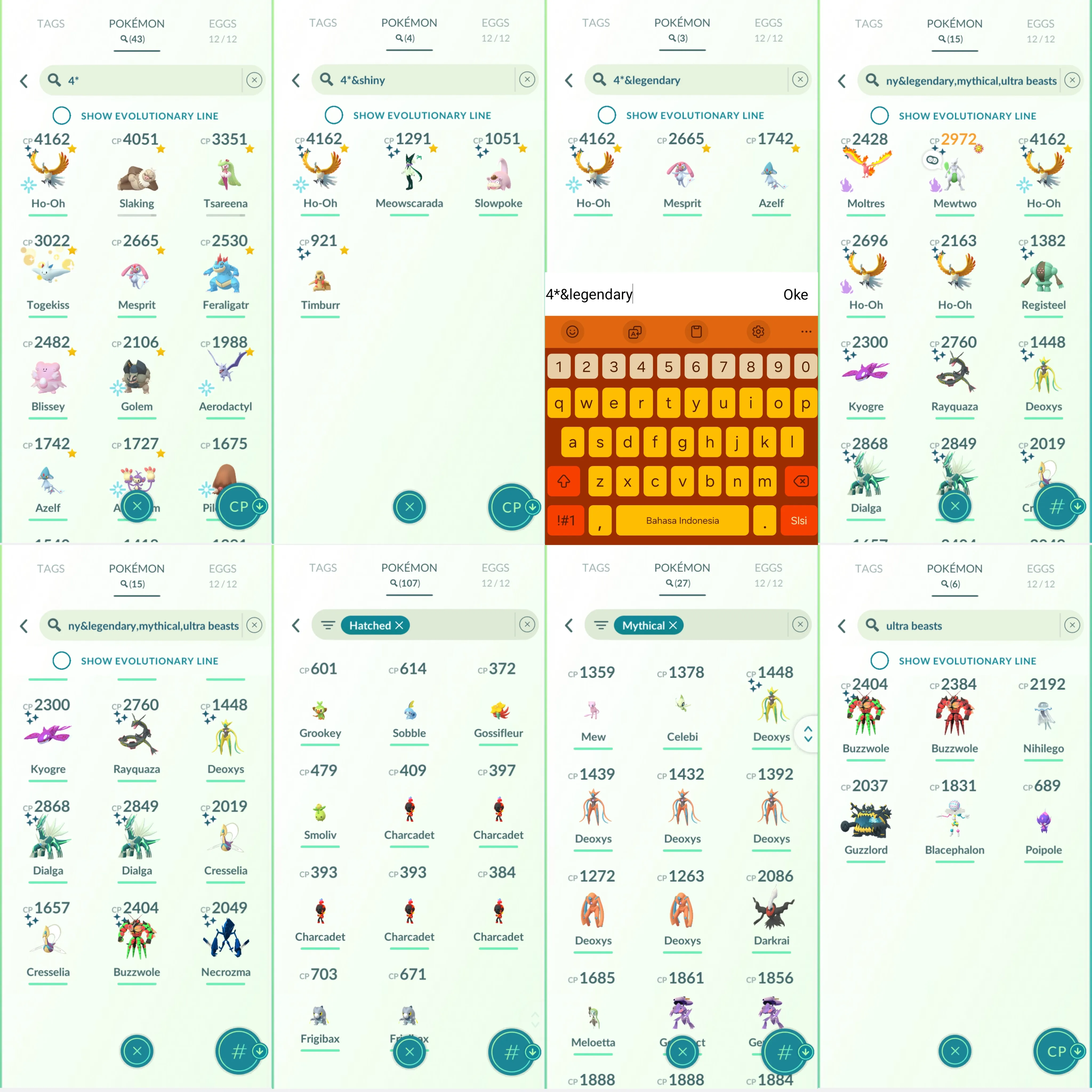 1743 LV50 Cosmogx2 Shundo Ho-Oh Shiny Shadow Mewtwo Shiny Mega Rayquaza Shiny: Buzzwole, Deoxys, primal Kyogre, Necrozma