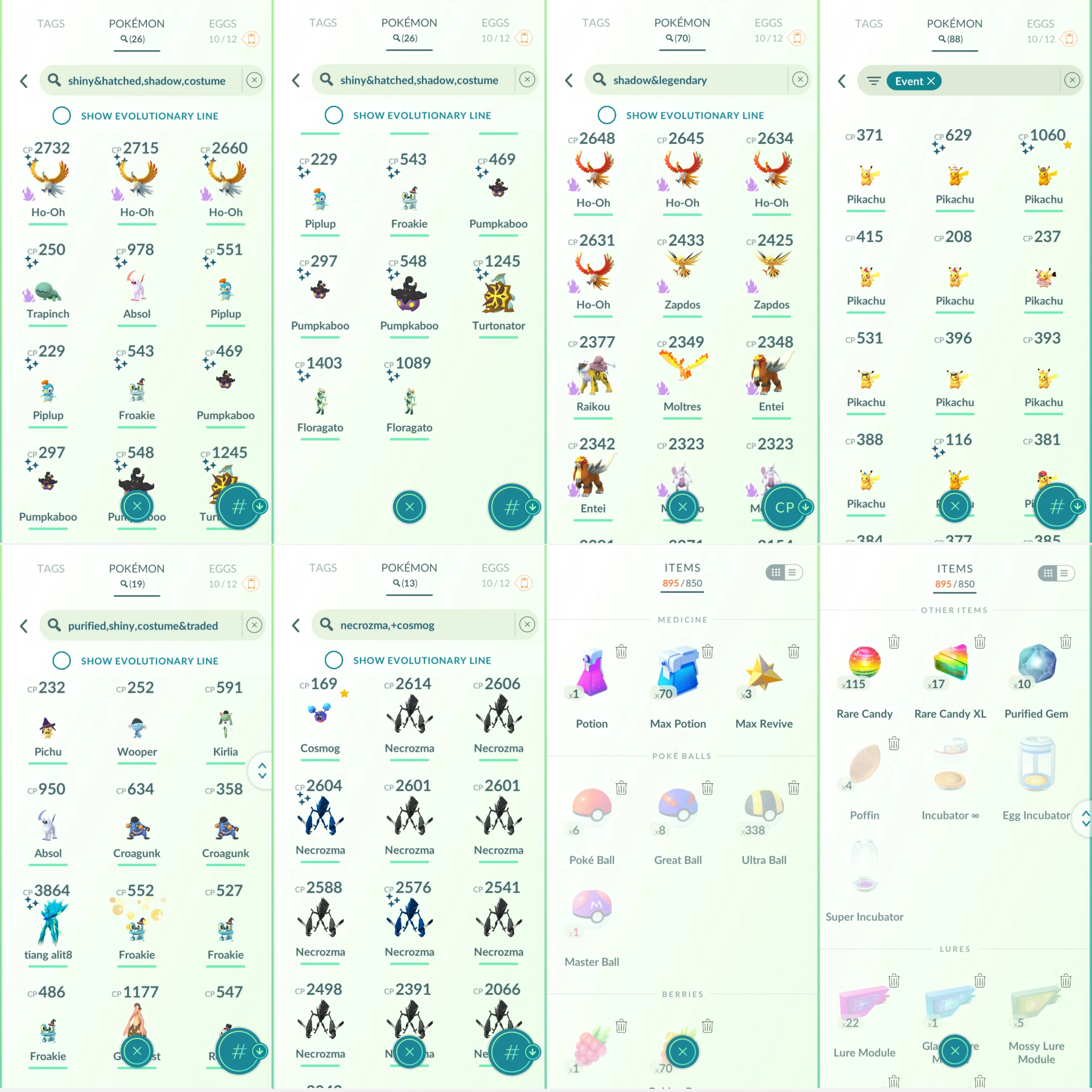 1744 LV50 Enamorus100 Genesect100 Shiny Mega Rayquaza Shiny Mega Lucario Shinu GMax Lapras Shiny Primal Groudon