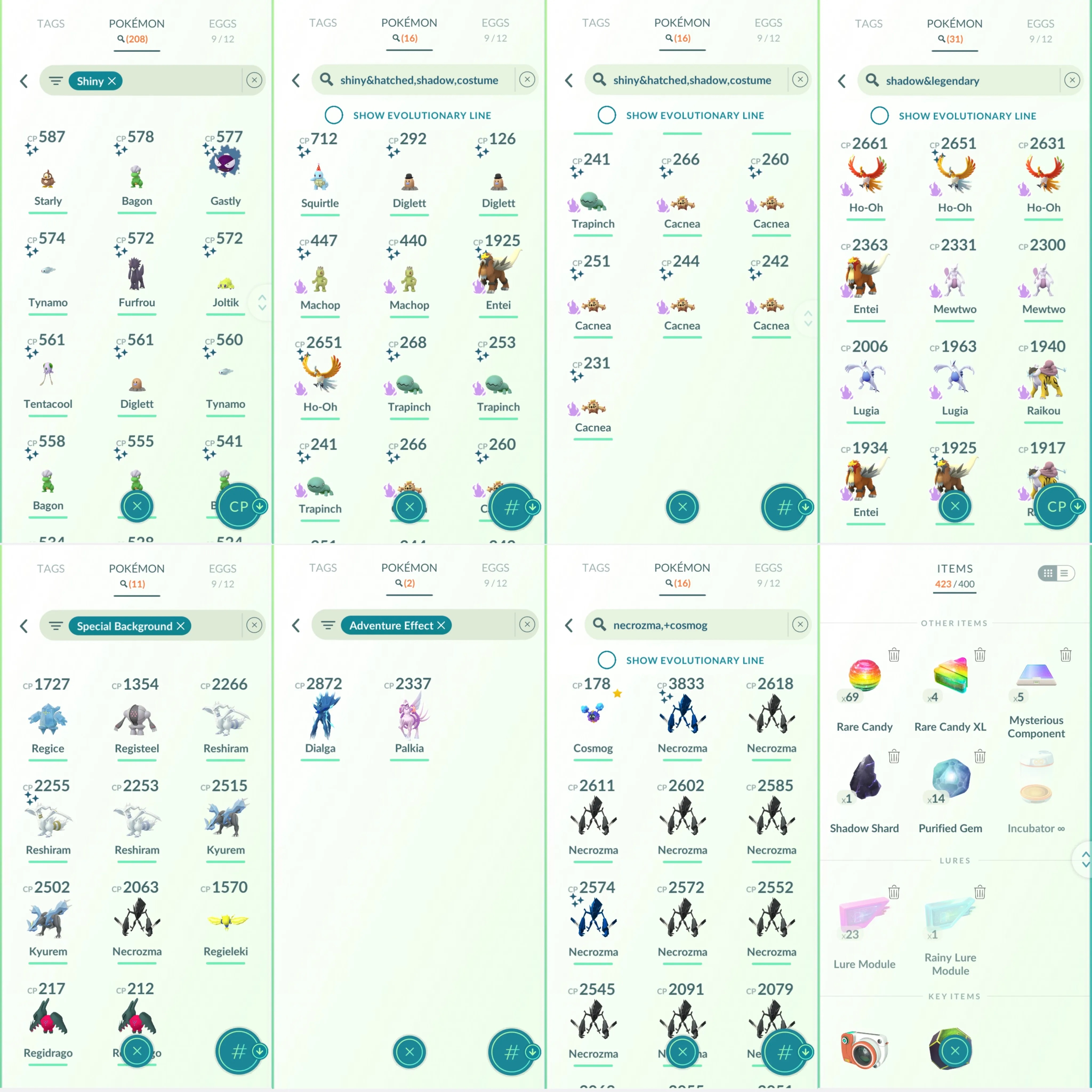 1746 LV46 Shiny Rare Reshiram BG Spacial Rend Roar of Time Shiny: Mega Lucario, Necrozma, moltres, shadow entei, shadow ho-oh