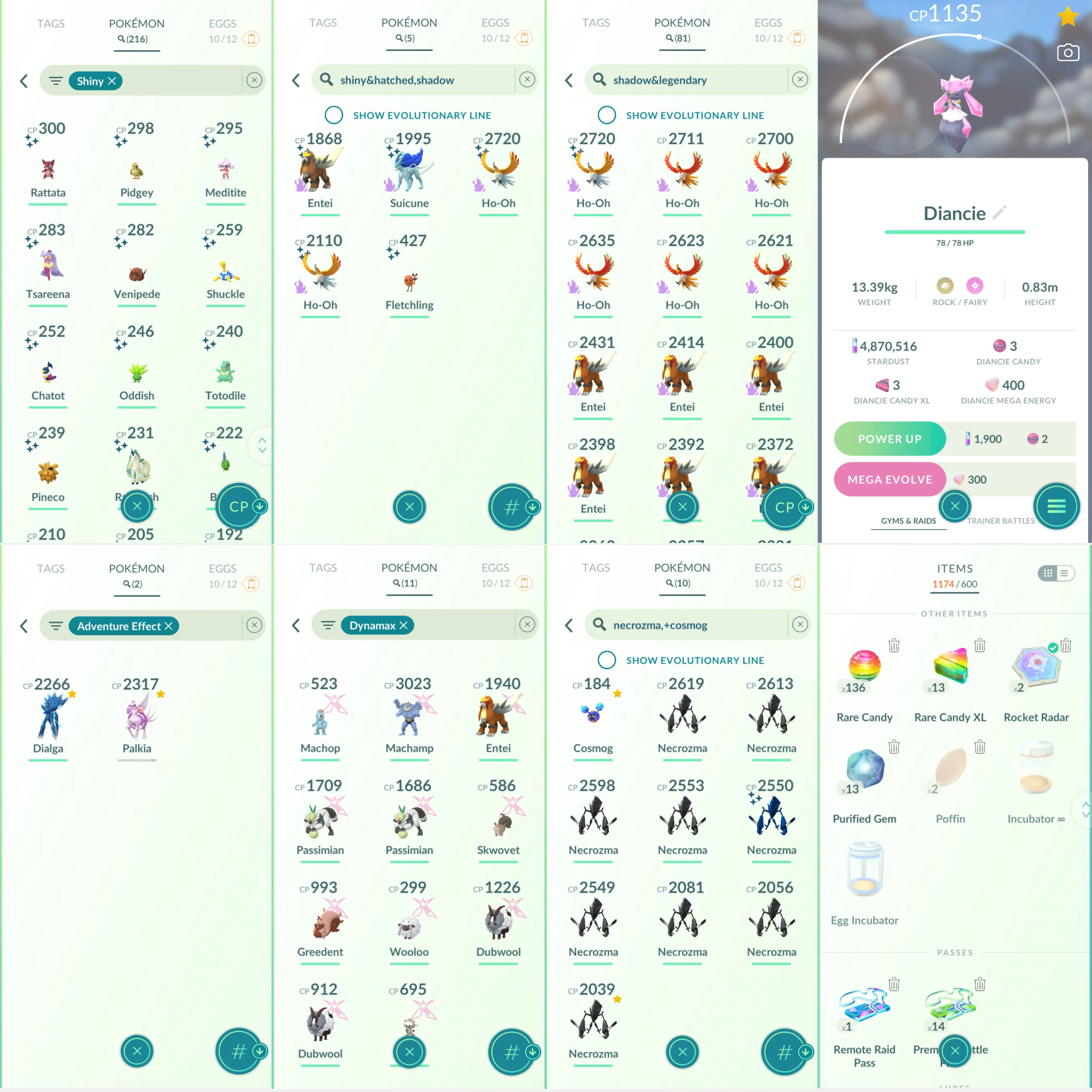 1751 LV46  Spacial Rend Roar of Time Lugia100 Shiny Mega Latias Shiny Necrozma Shiny Zacian Shiny Mega Heracross