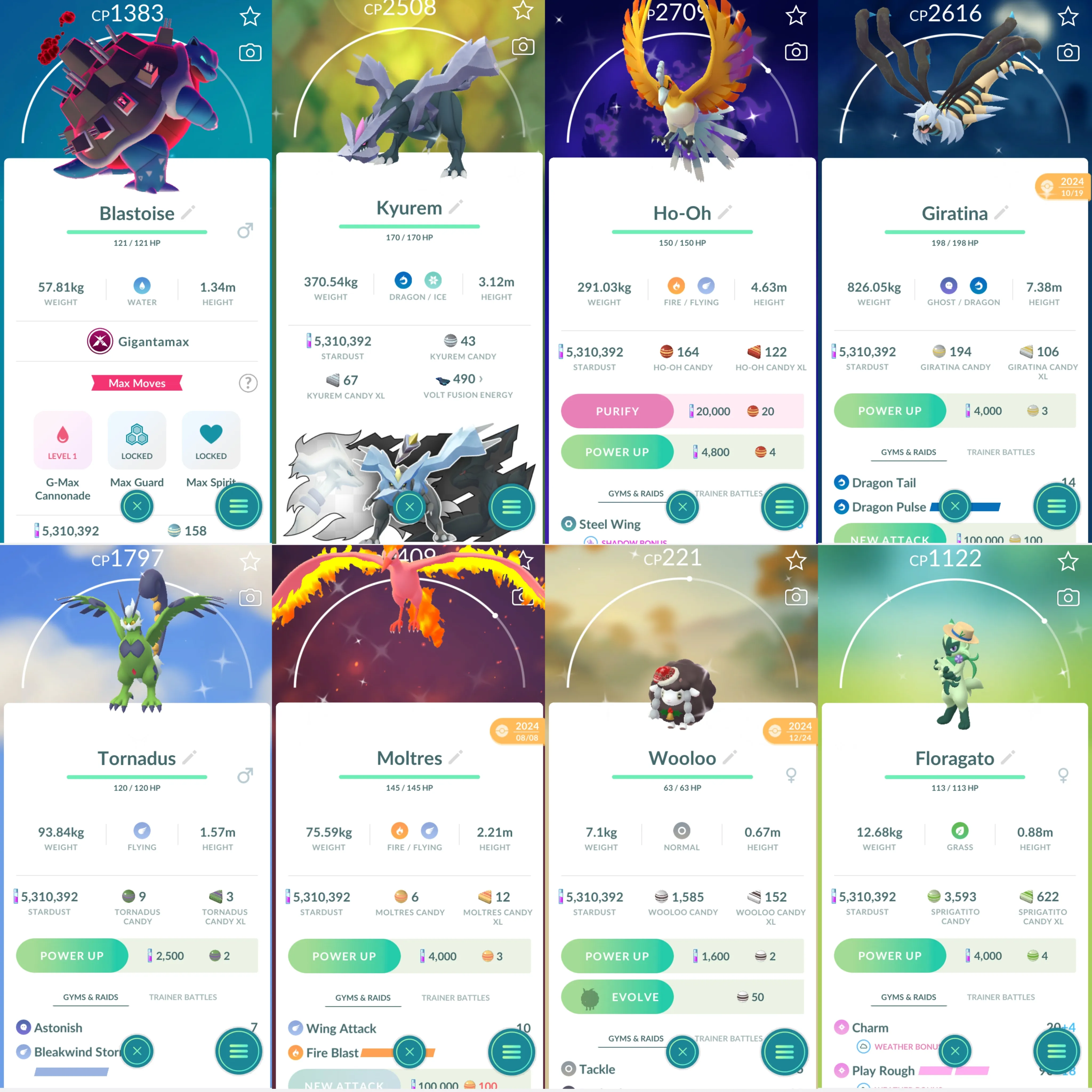 1752 LV46 GMax Charizard GMax Blastoise GMax Lapras GMax Snorlax Lugia100 Shiny Mega Kangaskhan Shiny Mega Mawile