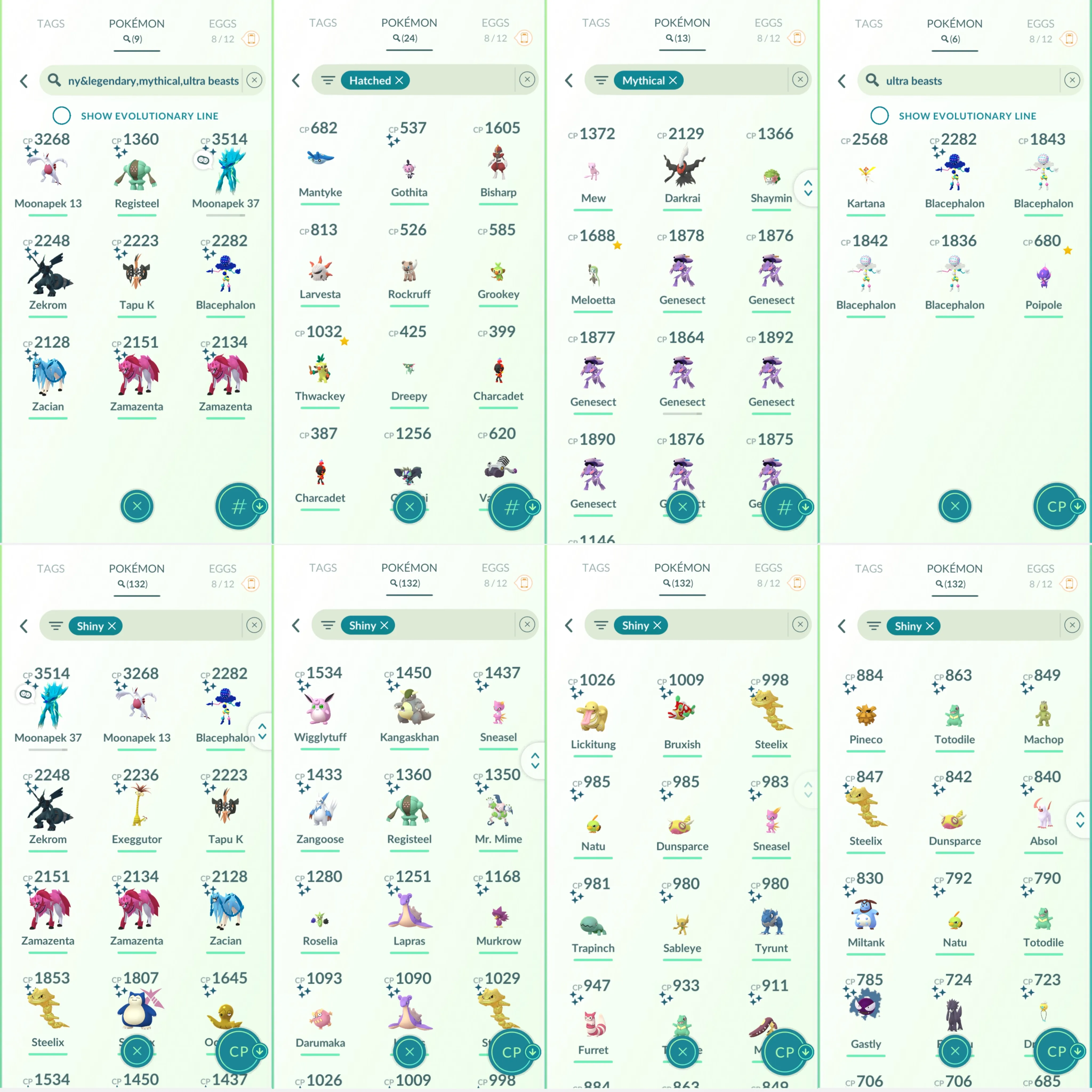 1755 LV46 Shiny GMax Snorlax Shiny Rare Registeel BG GMax Charizard GMax Blastoise GMax Lapras Shiny Blacephalon