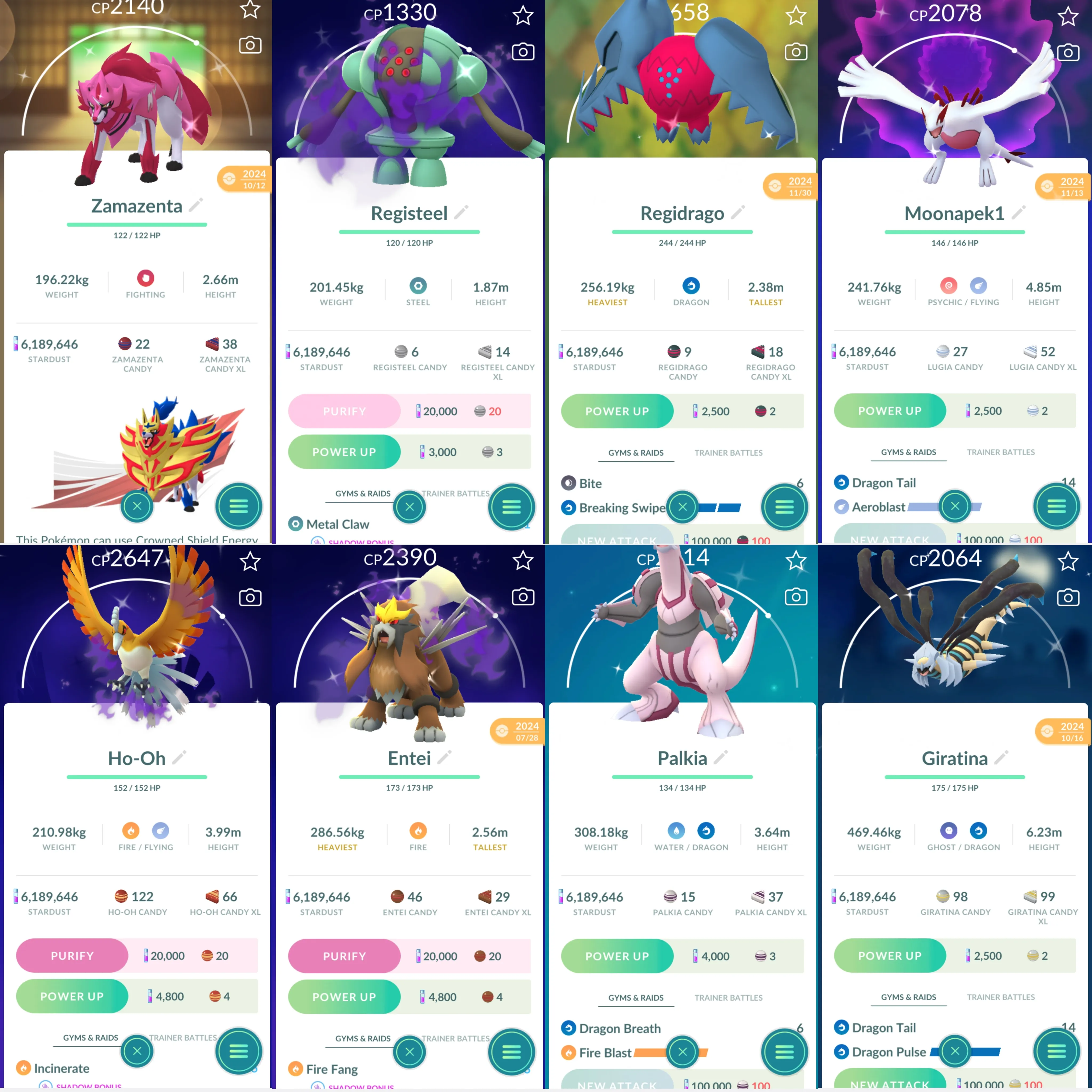 1756 LV46 GMax Charizard GMax Blastoise GMax Lapras Shiny: rayquaza, regidrago, necrozma, genesect, Lugia,shadow ho-oh,zamazenta