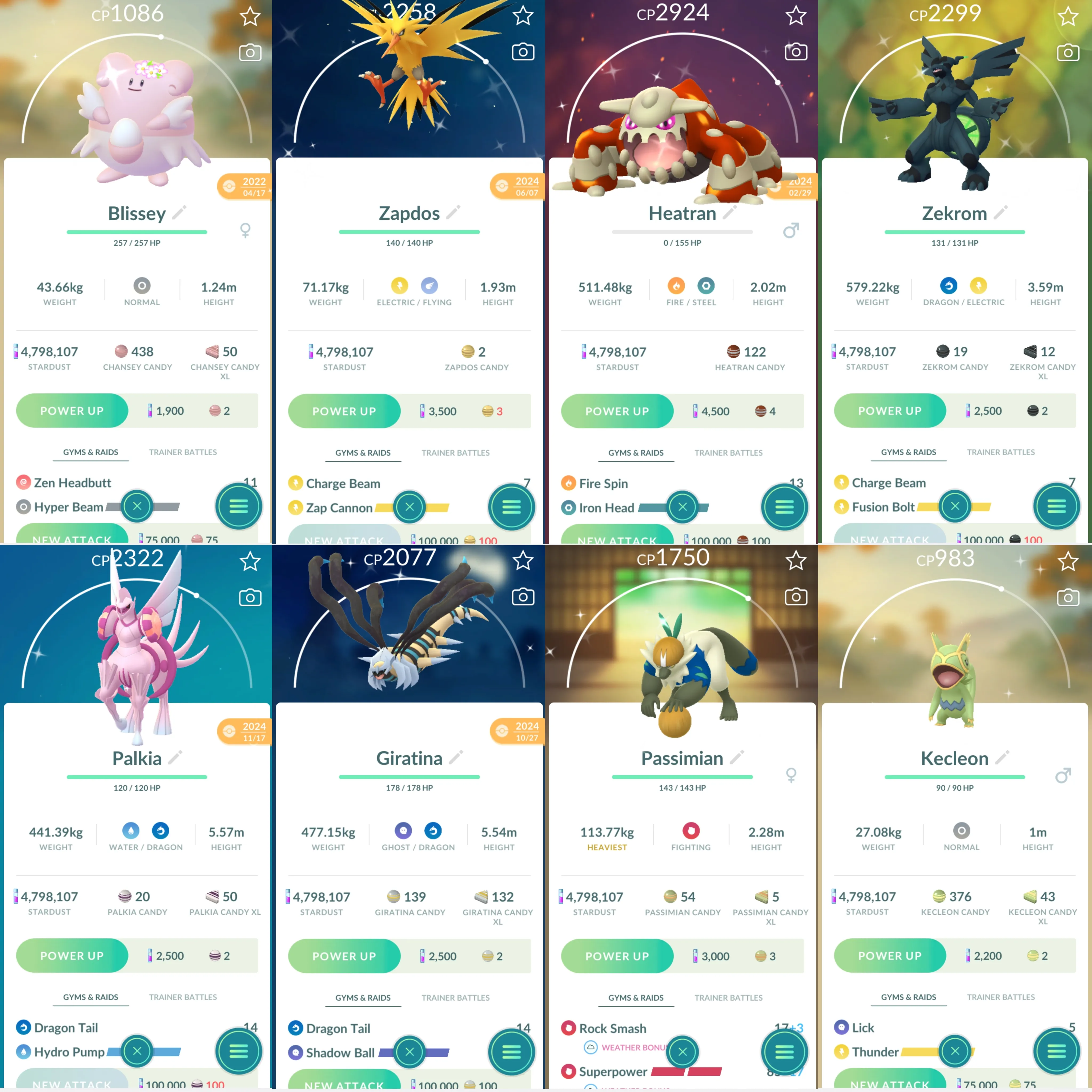 1759 LV46 Cosmogx2 Shiny GMax Charizard Shiny: necrozma, palkia origin, blacephalon, kyurem, zamazenta, flower crown blissey