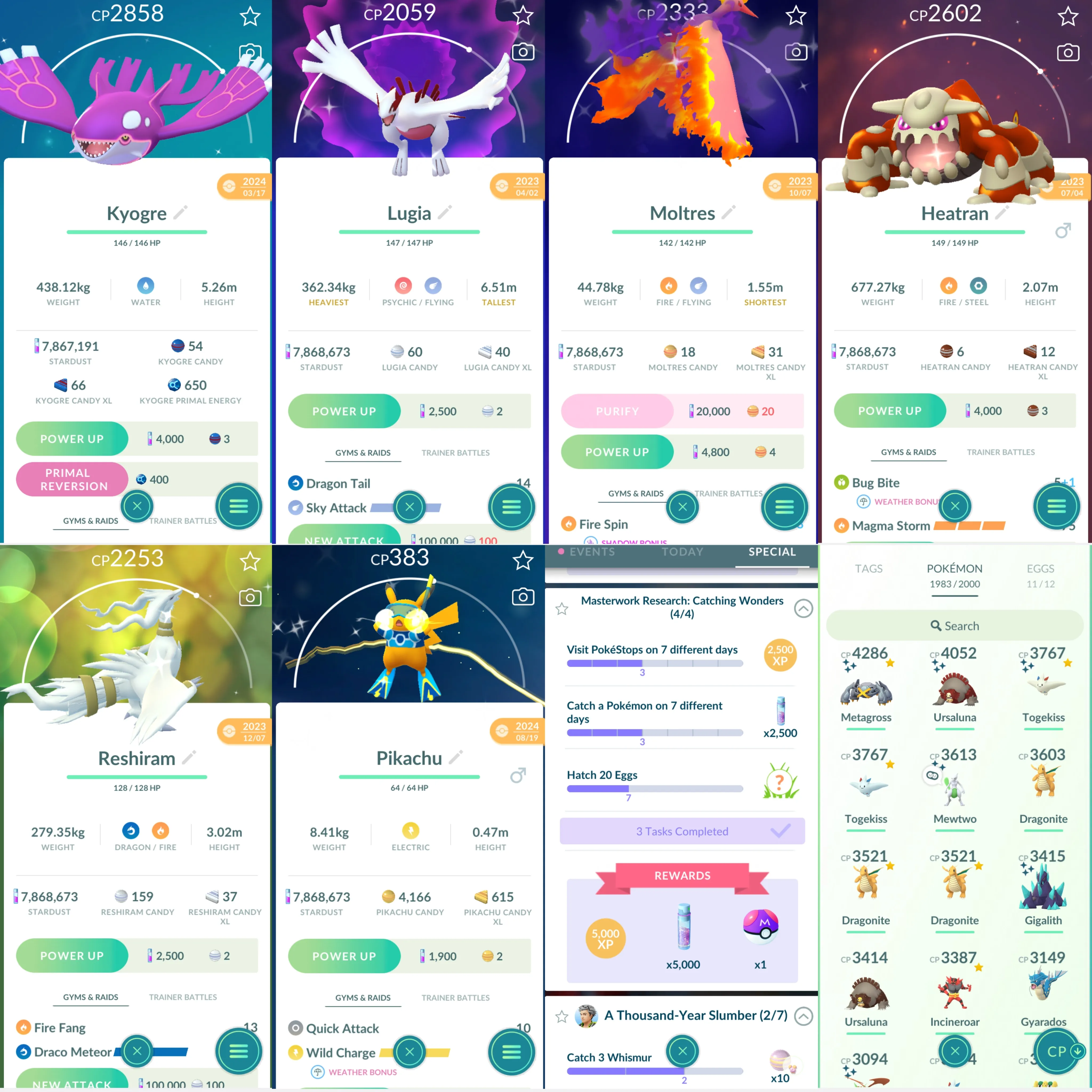 1764 LV50 Shadow Regigigas100 Shundo Metagross Shiny: Mewtwo, Mega Lucario, Primal Groudon, Primal Kyogre, Celebi, Lugia