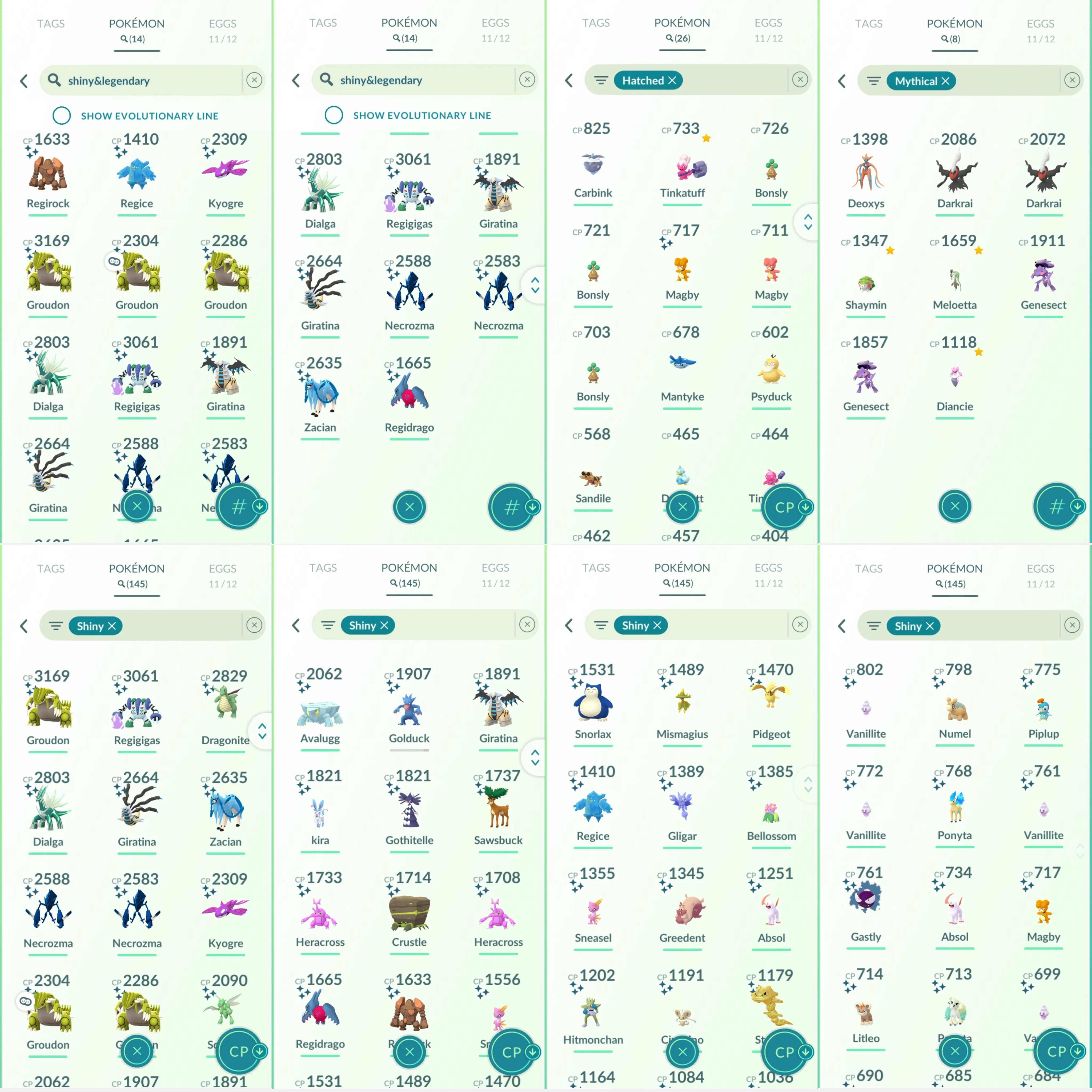 1768 LV46 GMax Machamp GMax Lapras GMax Snorlax GMax Rilaboom Shiny: Mega Heracross, necrozma, giratina origin+altered, groudon