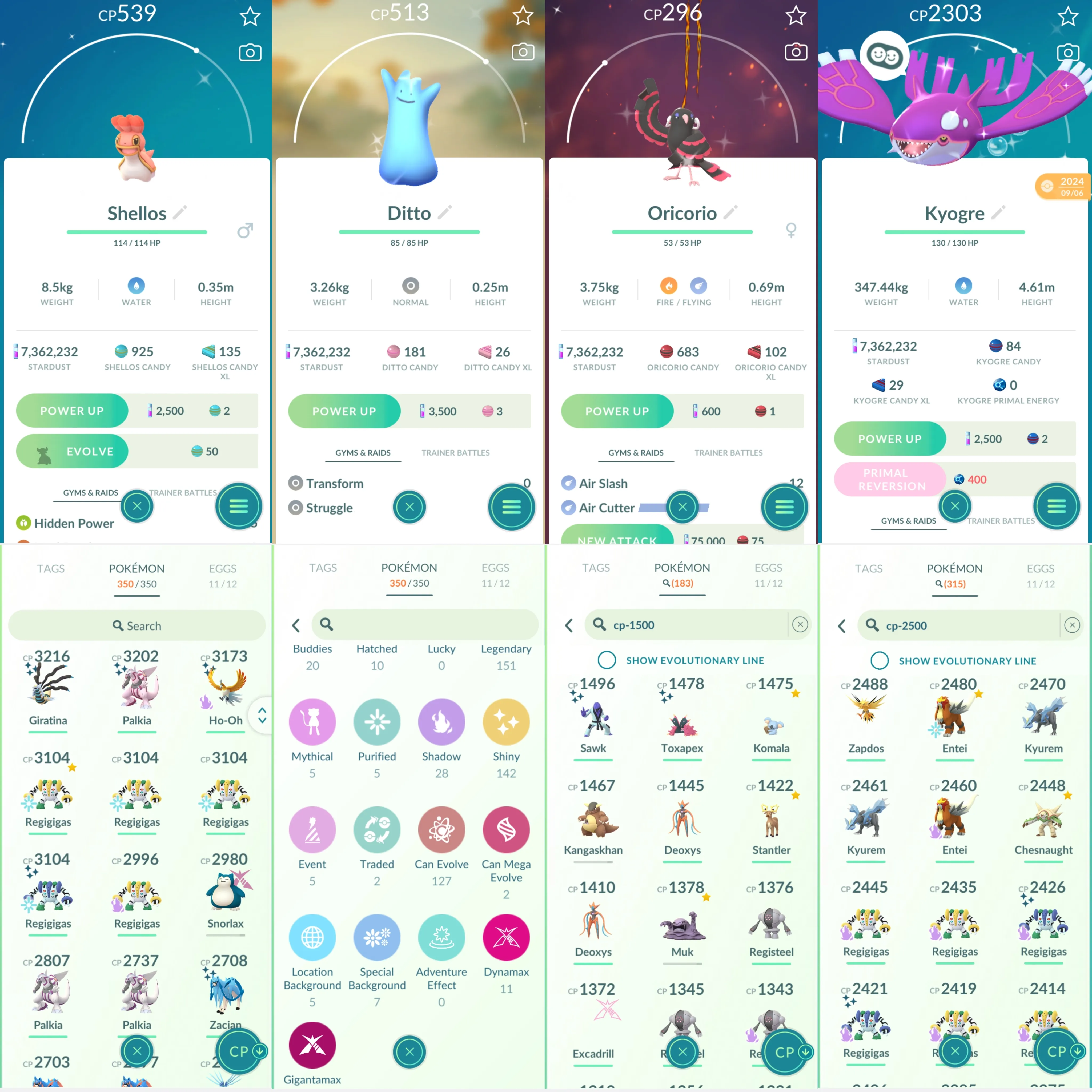 1770 LV46 Shundo Regigigas Shiny Pikachu BG Suita Osaka Shiny GMax Blastoise Shiny Darkrai Shiny Shadow Ho-Oh Shiny: Necrozma
