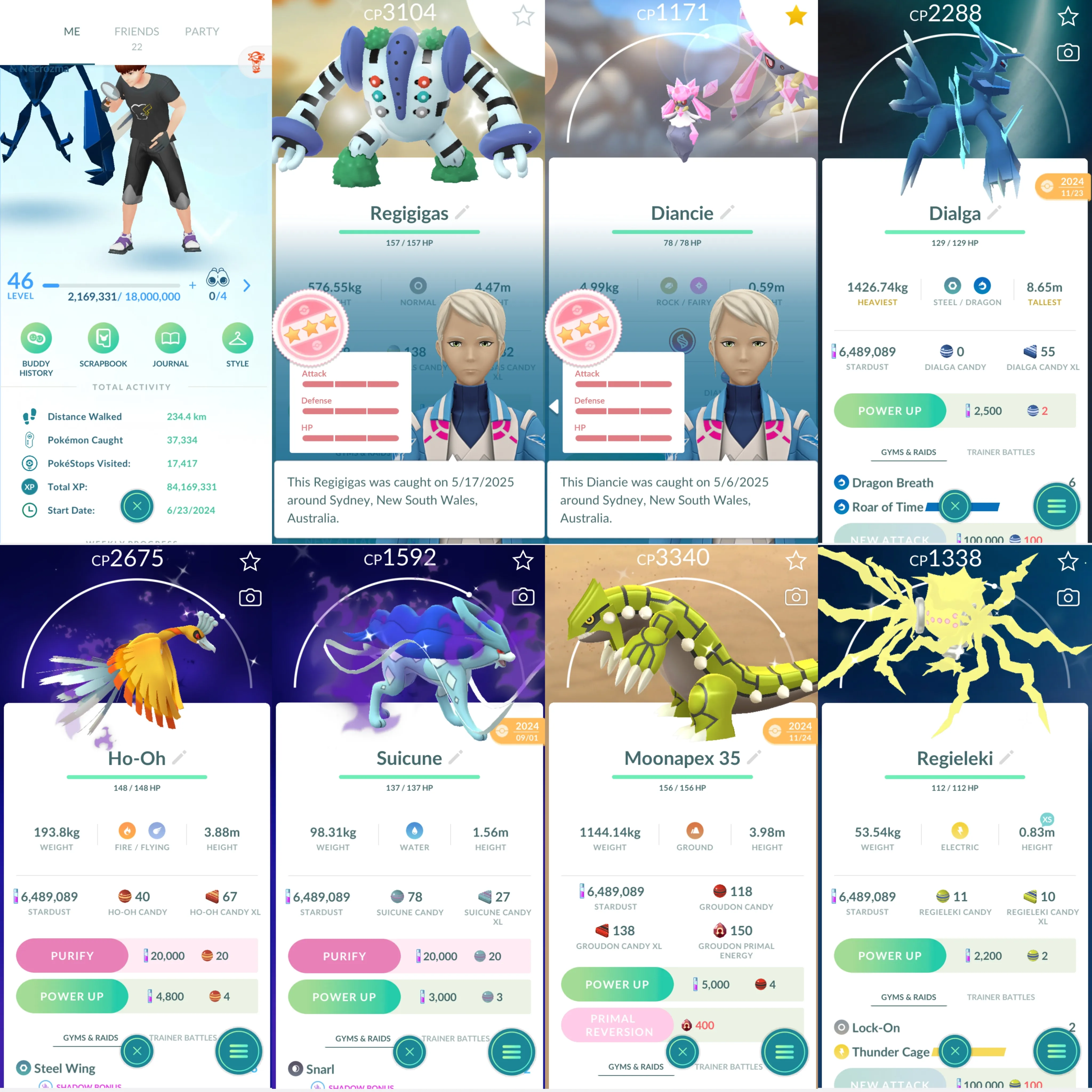 1771 LV46 Shundo Regigigas Mega Diancie100 Shiny GMax Blastoise Zekrom100 Regieleki100 Shiny: shadow ho-oh, shadow suicune