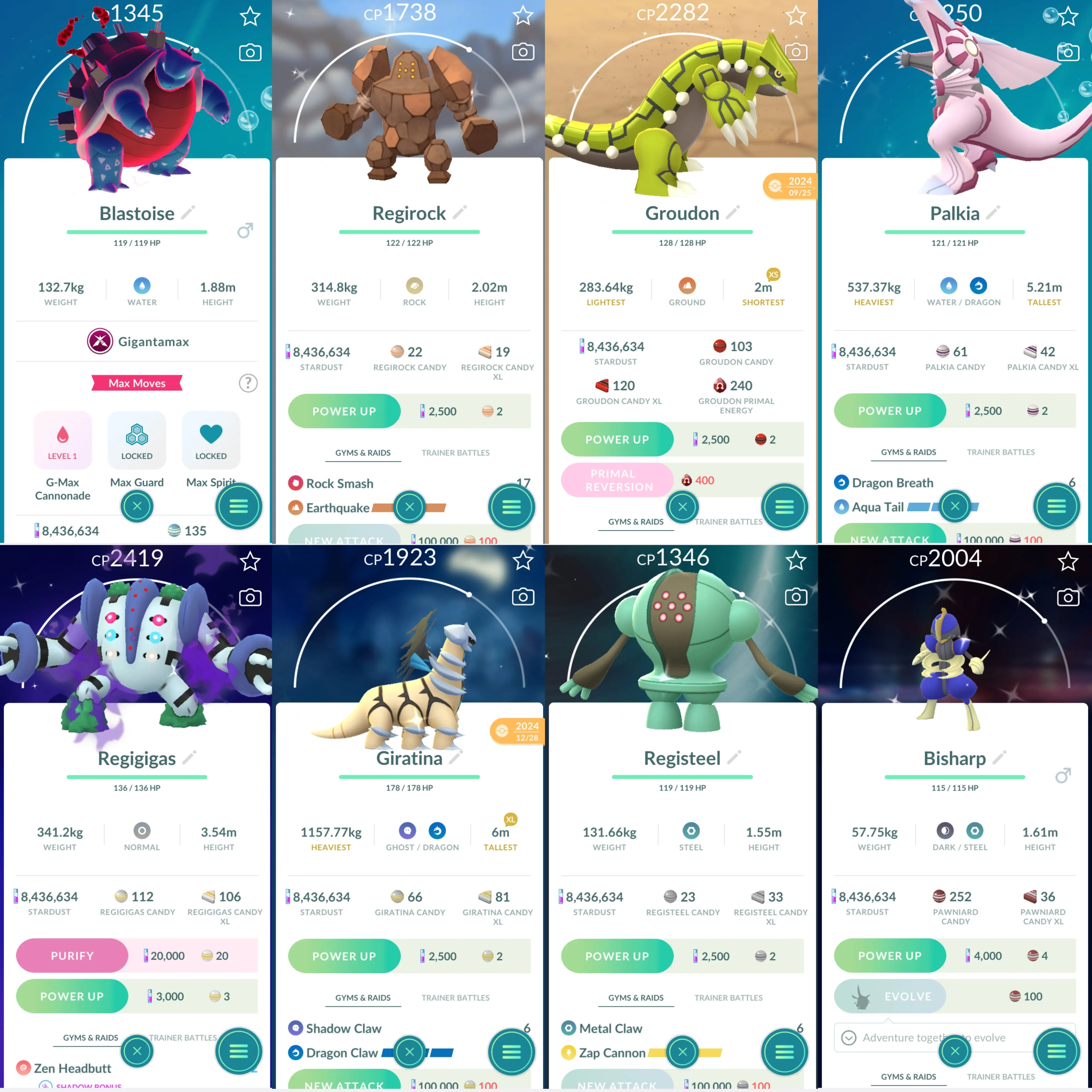 1773 LV46 Shundo Mewtwo Shundo Dusknoir Shiny: Regidrago, Palkia Origin, Necrozma,  Shadow Regigigas, Giratina, Palkia, Regirock