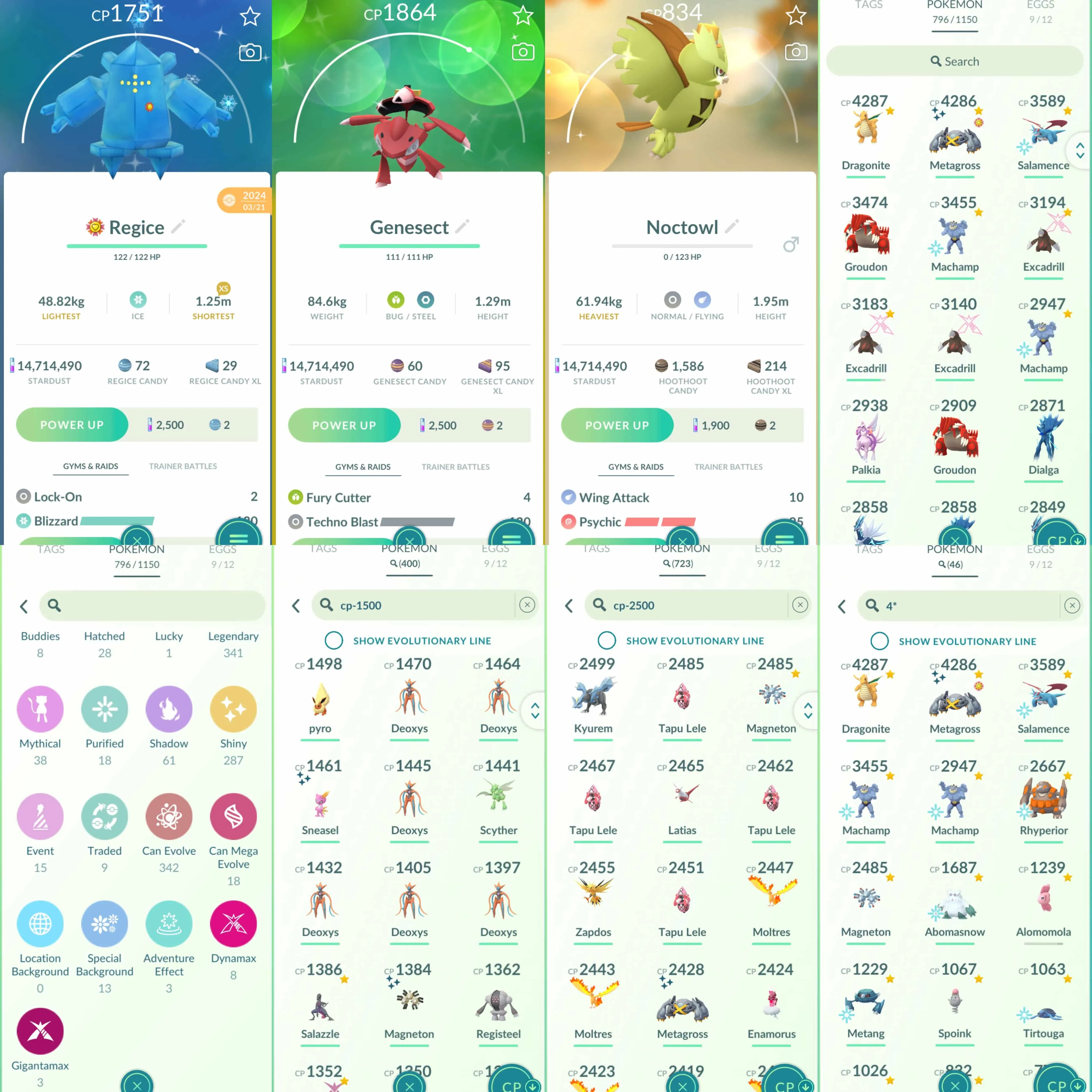 1791 Level 70 Masterball x2 Shiny shadow Mewtwo Shundo Metagross Shiny Shadow Lugia Shiny Shadow Ho-Oh Shiny Necrozma Shiny: kyogre, zacian, zamazenta, giratina, xerneas, genesect, regice,   GMax Charizard GMax Blastoise