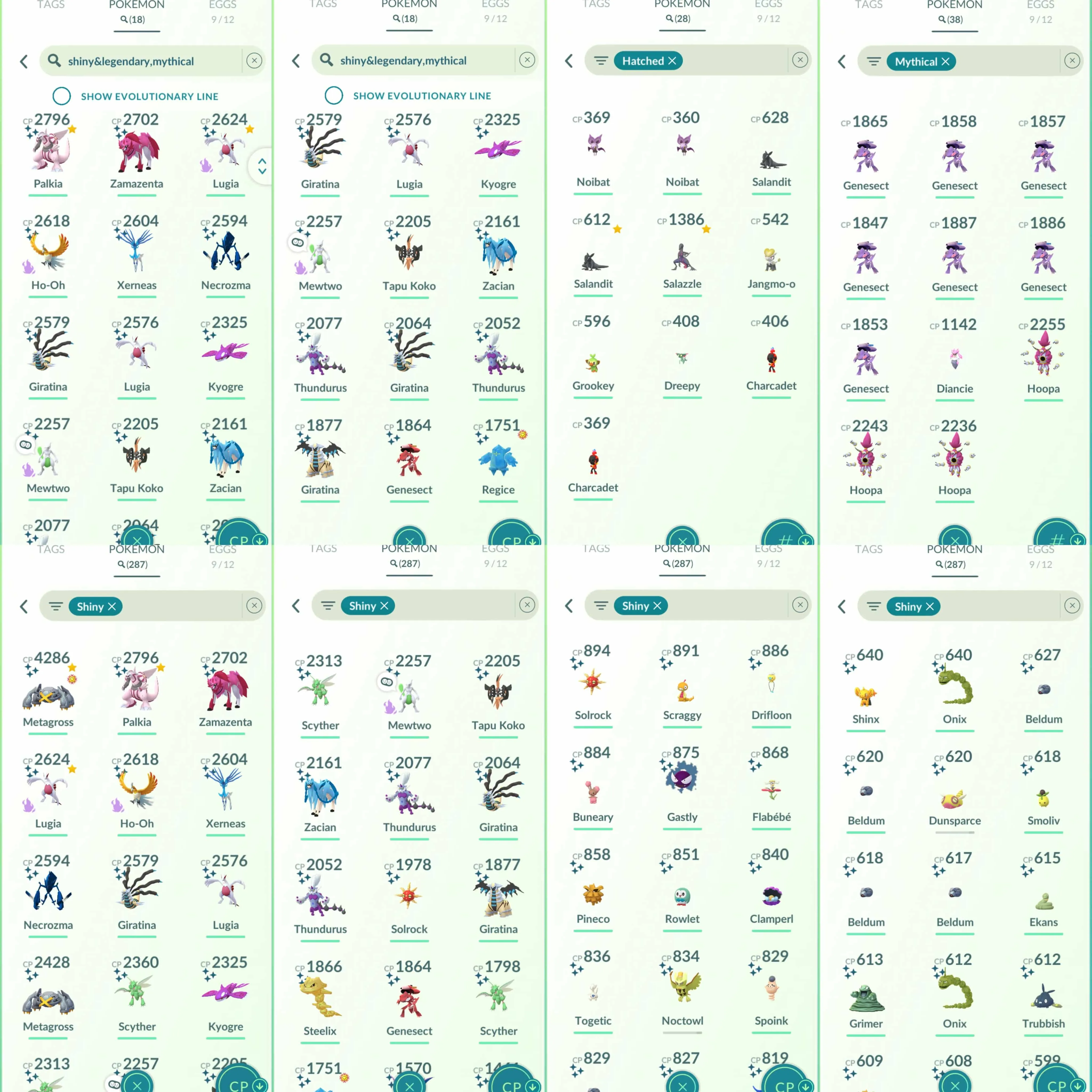 1791 Level 70 Masterball x2 Shiny shadow Mewtwo Shundo Metagross Shiny Shadow Lugia Shiny Shadow Ho-Oh Shiny Necrozma Shiny: kyogre, zacian, zamazenta, giratina, xerneas, genesect, regice,   GMax Charizard GMax Blastoise