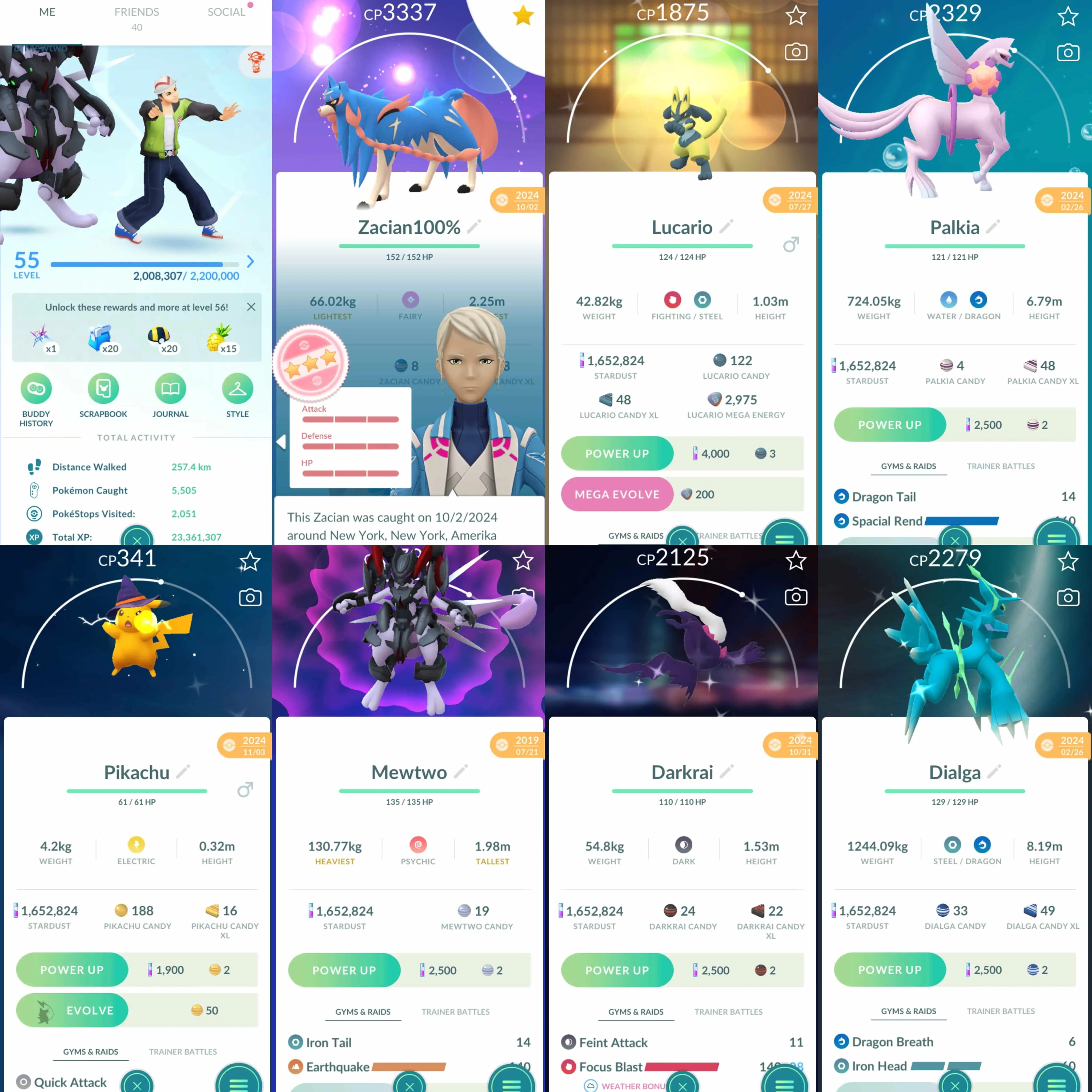 1792 Level 55 2018. Armored Mewtwo 2019 x5 tradeable Shiny Mega Lucario Zacian100 Shiny Pikachu Witch Hat Shiny: Darkrai, shadow raikou, shadow entei, suicune, dialga origin, kyurem, zacian, hisui typhlosion  Shundo Slaking Spooky Pose Pikachu Straw Hat