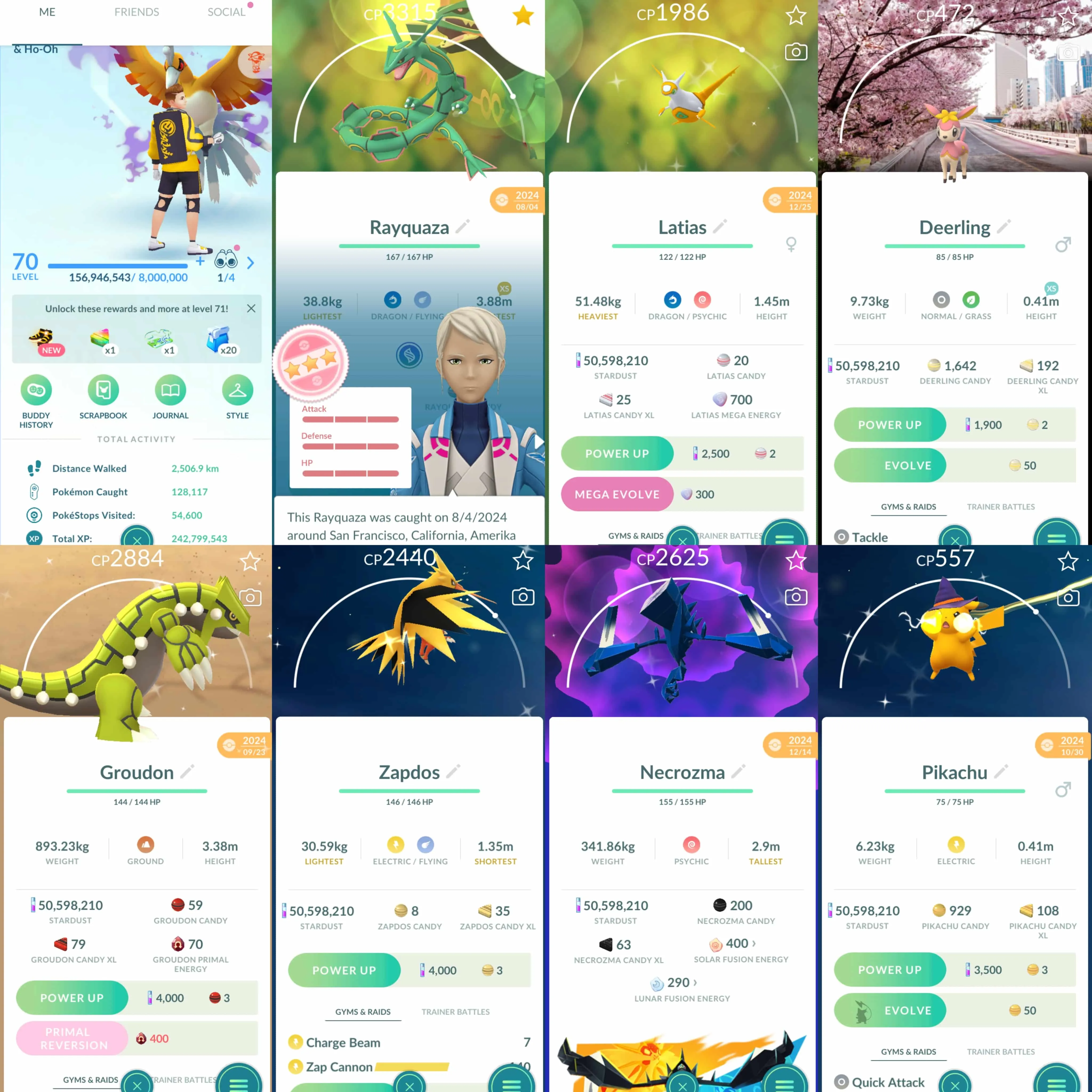 1793 Level 70 Mega Rayquaza100 Zacian100 Necrozma100 Legendary100x8 Shiny Mega Latias Shiny: necrozma, nihilego, dialga, palkia, shadow suicune, pikachu witch hat, Groudon, zapdos, reshiram, heatran, shadow regice, yveltal, thundurus