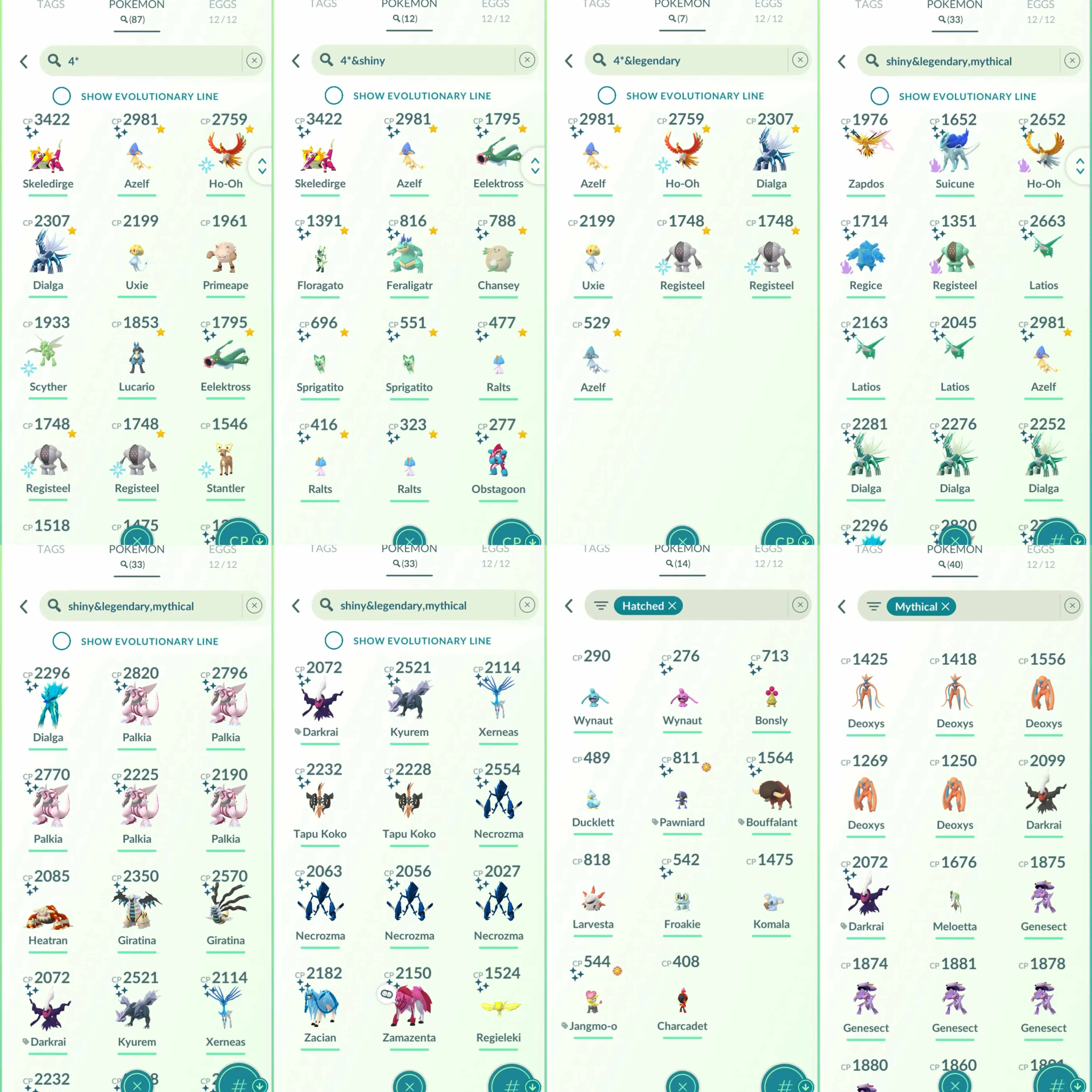 1796 Level 70 Legacy 50 Shundo Azelf Shiny Bouffalant Legendary100x7 Shiny DMax Zapdos Shiny: darkrai, necrozma, zacian , zamazenta, pikachu witch hat, mega latios, shadow ho-oh, dialga, shadow suicune, shadow regice, shadow registeel, dialga origin