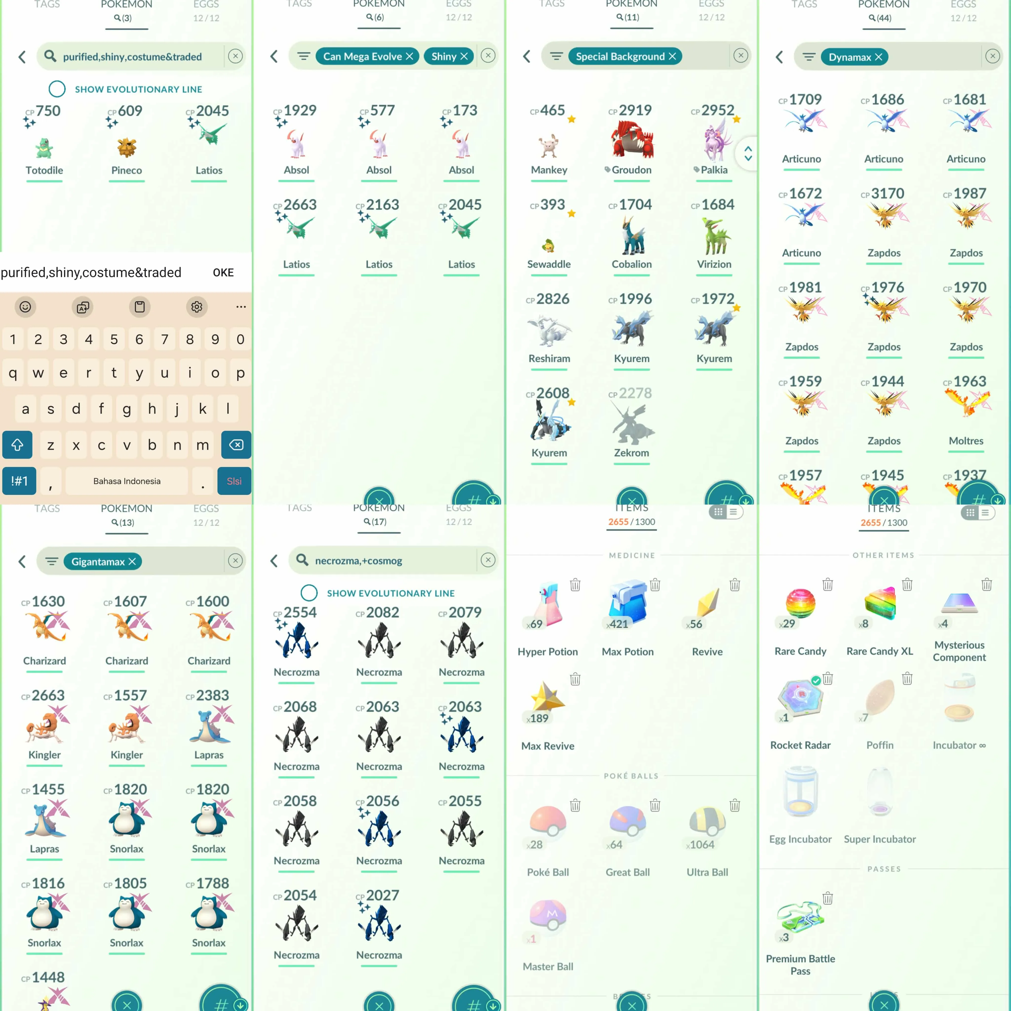 1796 Level 70 Legacy 50 Shundo Azelf Shiny Bouffalant Legendary100x7 Shiny DMax Zapdos Shiny: darkrai, necrozma, zacian , zamazenta, pikachu witch hat, mega latios, shadow ho-oh, dialga, shadow suicune, shadow regice, shadow registeel, dialga origin