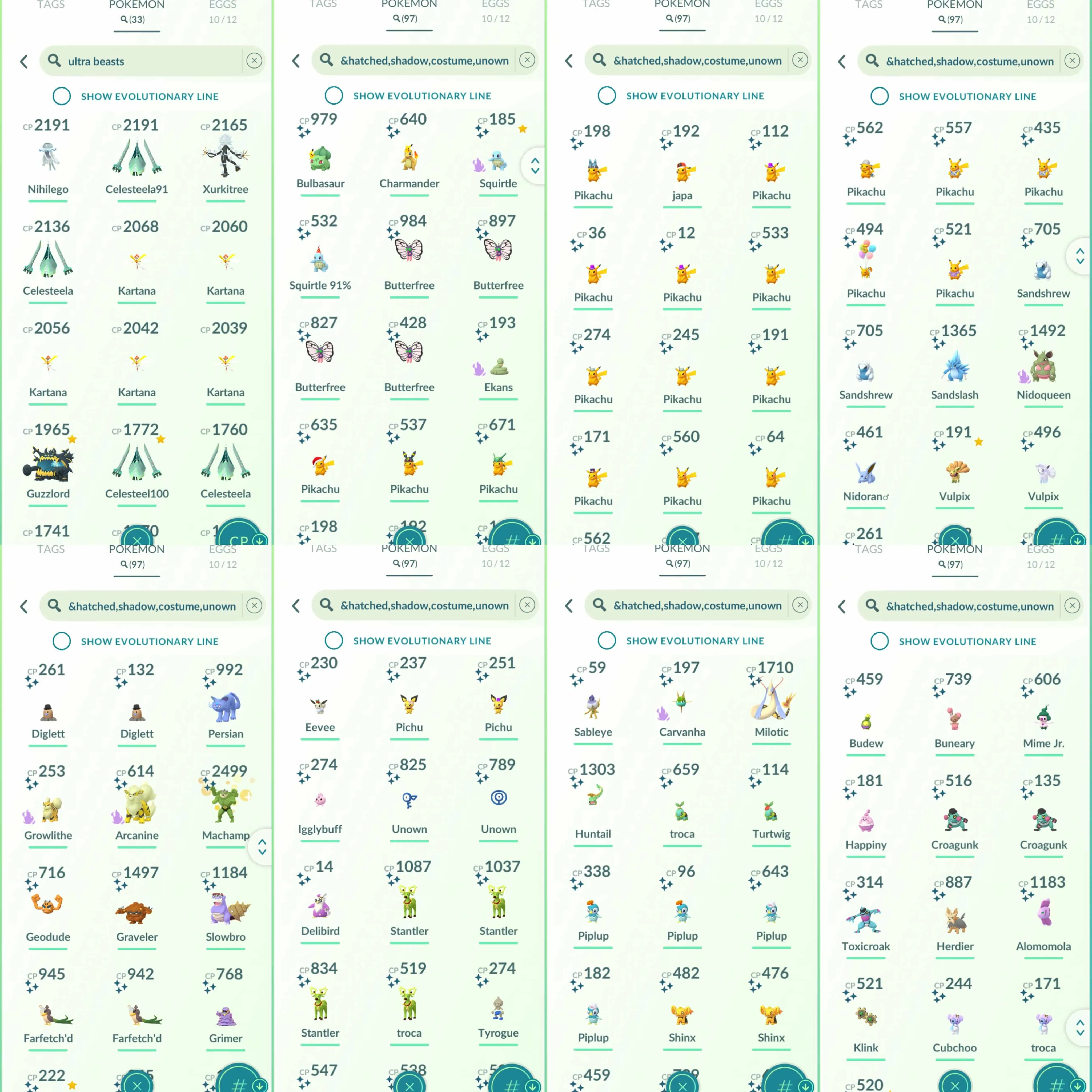 1799 Level 70 2016 Legacy 50 Shiny Mew Armored Mewtwo x1 tradeable Shundo Moltres Shiny Unown F, O Shiny Celebi Shiny Mewtwo Shiny Santa Pikachu Shiny Pikachu Shirt Shiny Flower Crown Eevee Shiny Mime Jr. Shiny Charmander + Bulbasaur Pikachu Visor